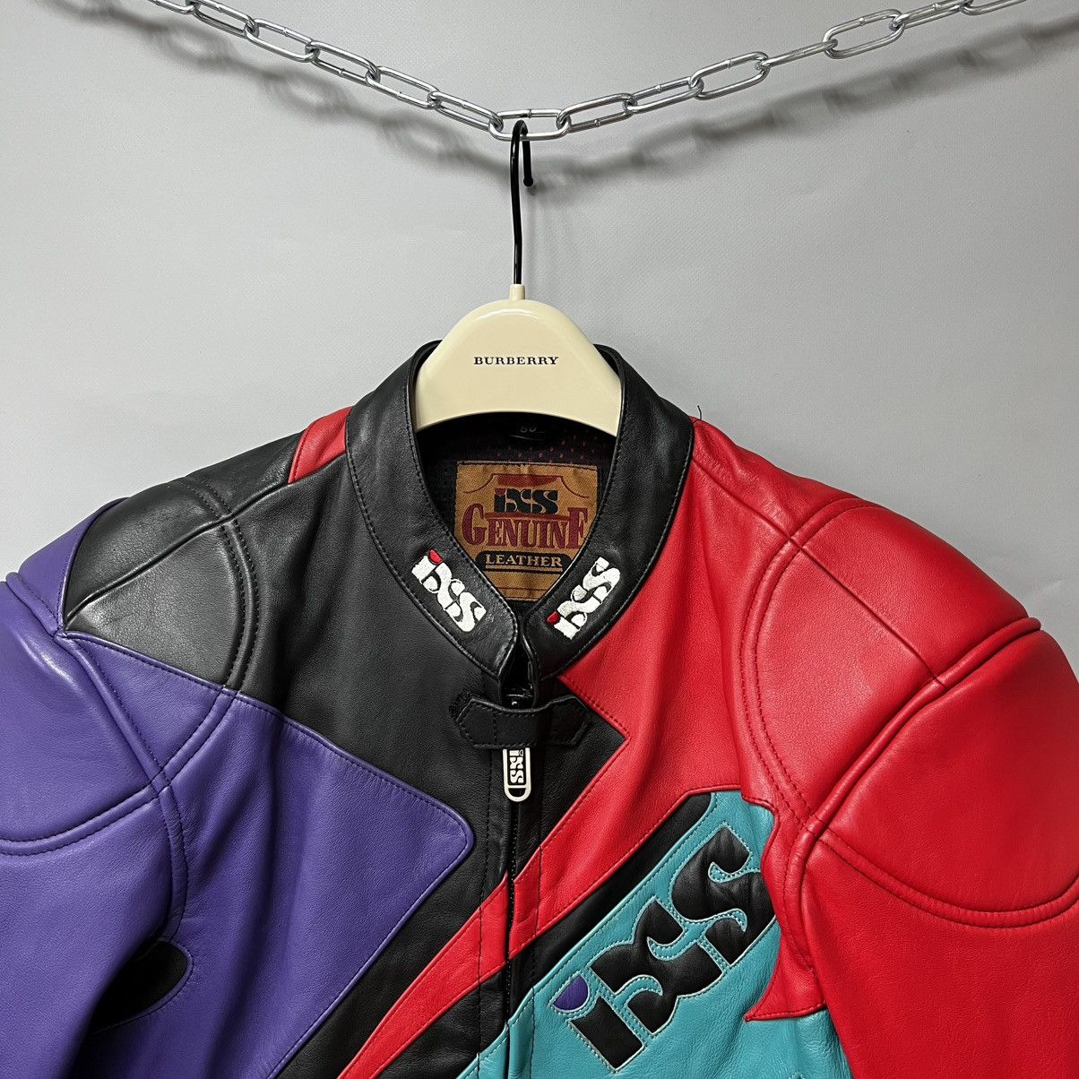 Leather iXS Motorcycle Leather Jacket Racing y2k Size M / US 6-8 / IT 42-44 - 3 Thumbnail