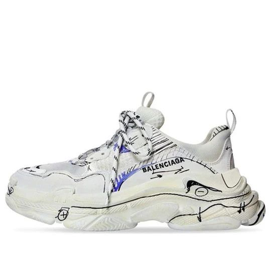 Balenciaga o1mt1gz0924 Triple S Sketch Sneaker in Multicolor Size US 13 / EU 46 - 2 Thumbnail
