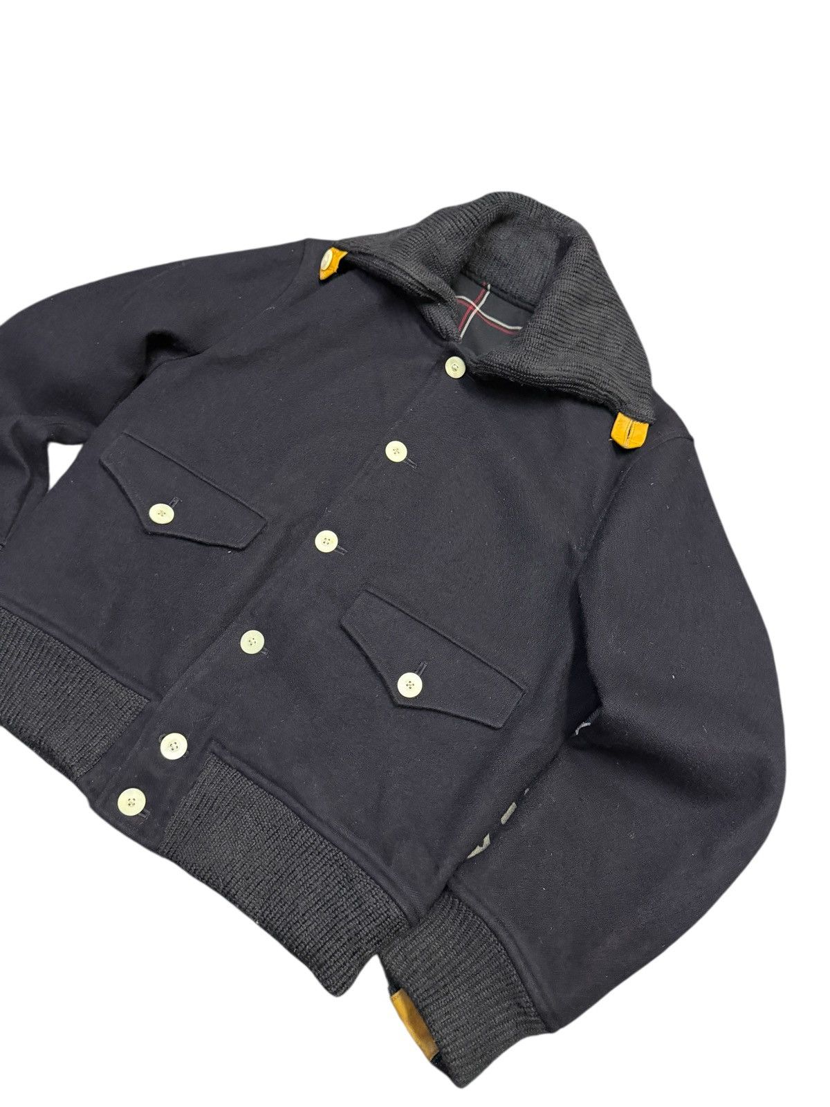 SCYE Scye Wool Shawl Collar Heavy Knit By Hideaki Miyahara Size US S / EU 44-46 / 1 - 2 Thumbnail