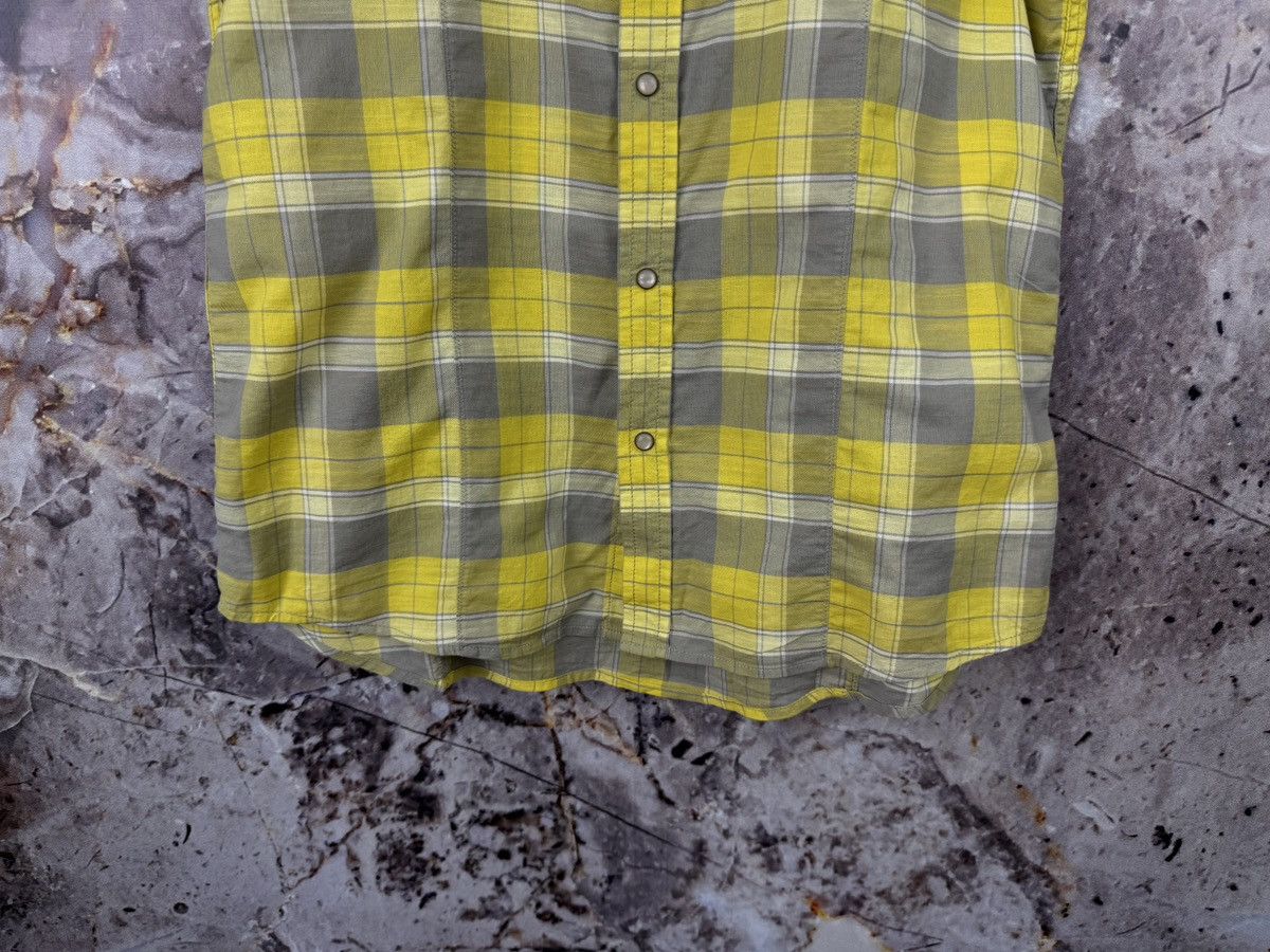 Diesel Diesel Yellow Gray Plaid Short Sleeve Shirt Button Up Casual Size US M / EU 48-50 / 2 - 5 Thumbnail