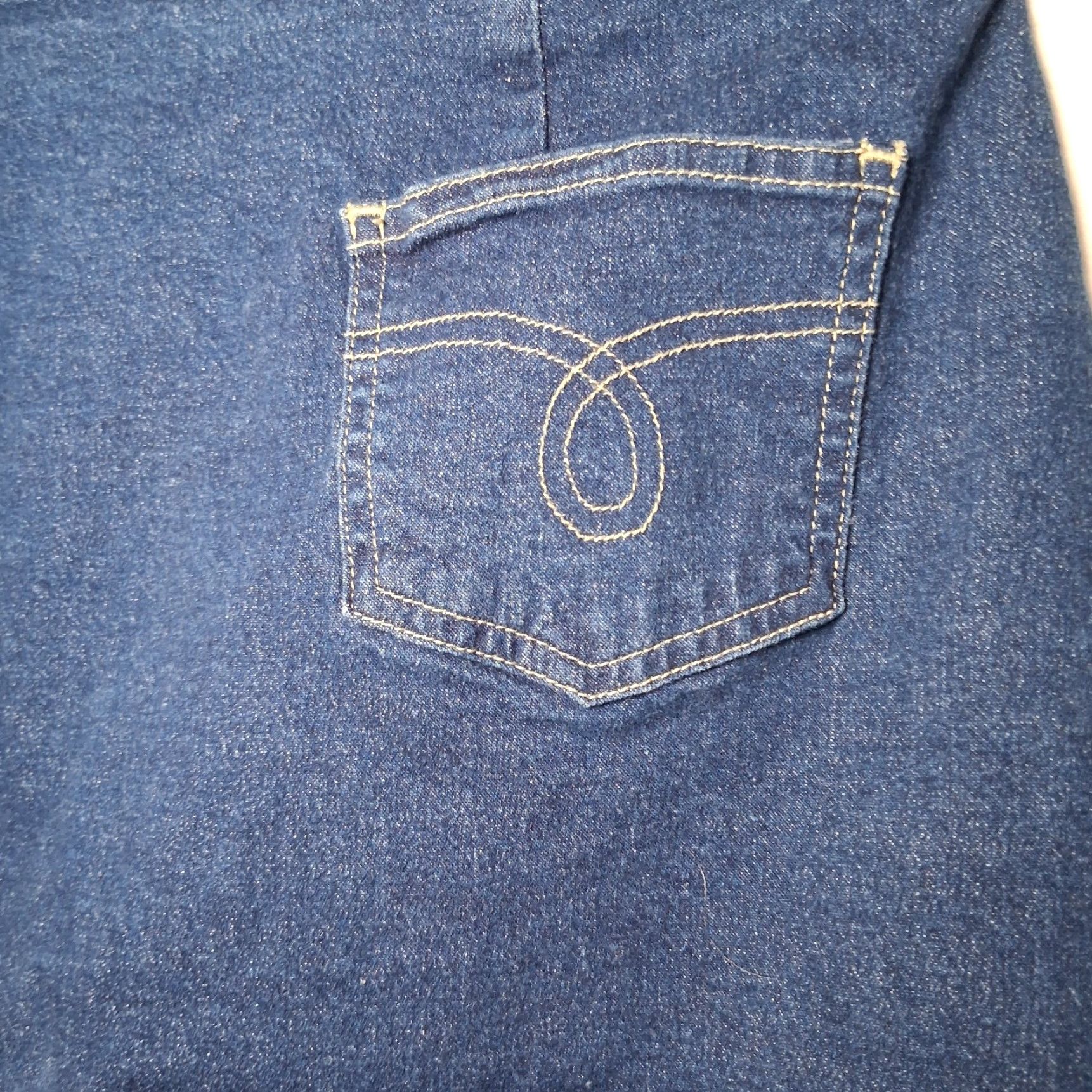 Vintage VINTAGE Carolina Blues Skirt Denim Waist 30" Knee Length Zip Back Western Ranchwear Cowgirl Size 34" / US 12 / IT 48 - 5 Thumbnail