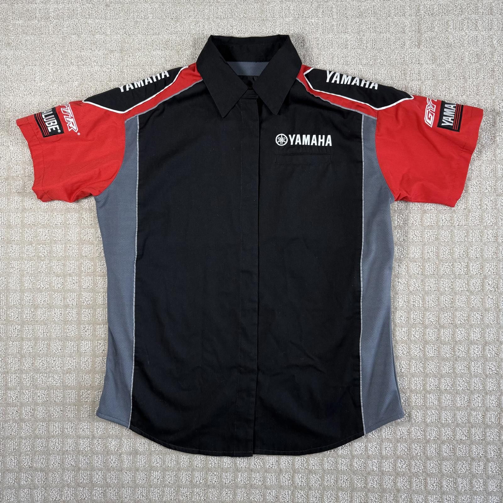Yamaha Yamaha Racing Button Up Shirt Womens Medium Black Red Size M / US 6-8 / IT 42-44 - 1 Thumbnail