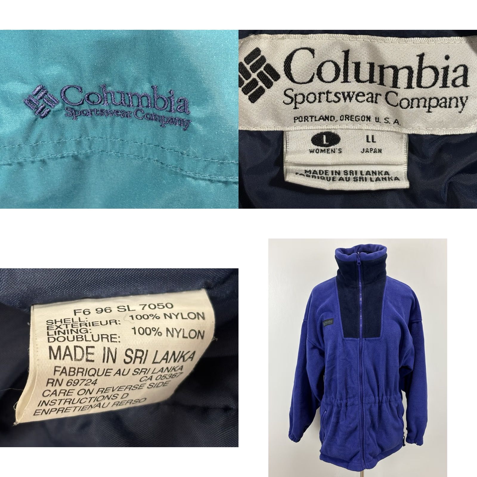 Altea VINTAGE Columbia 3-in-1 Interchange Jacket Womens L Teal Fleece Liner Jacket Ski 90s Women Mens Size L / US 10 / IT 46 - 8 Thumbnail