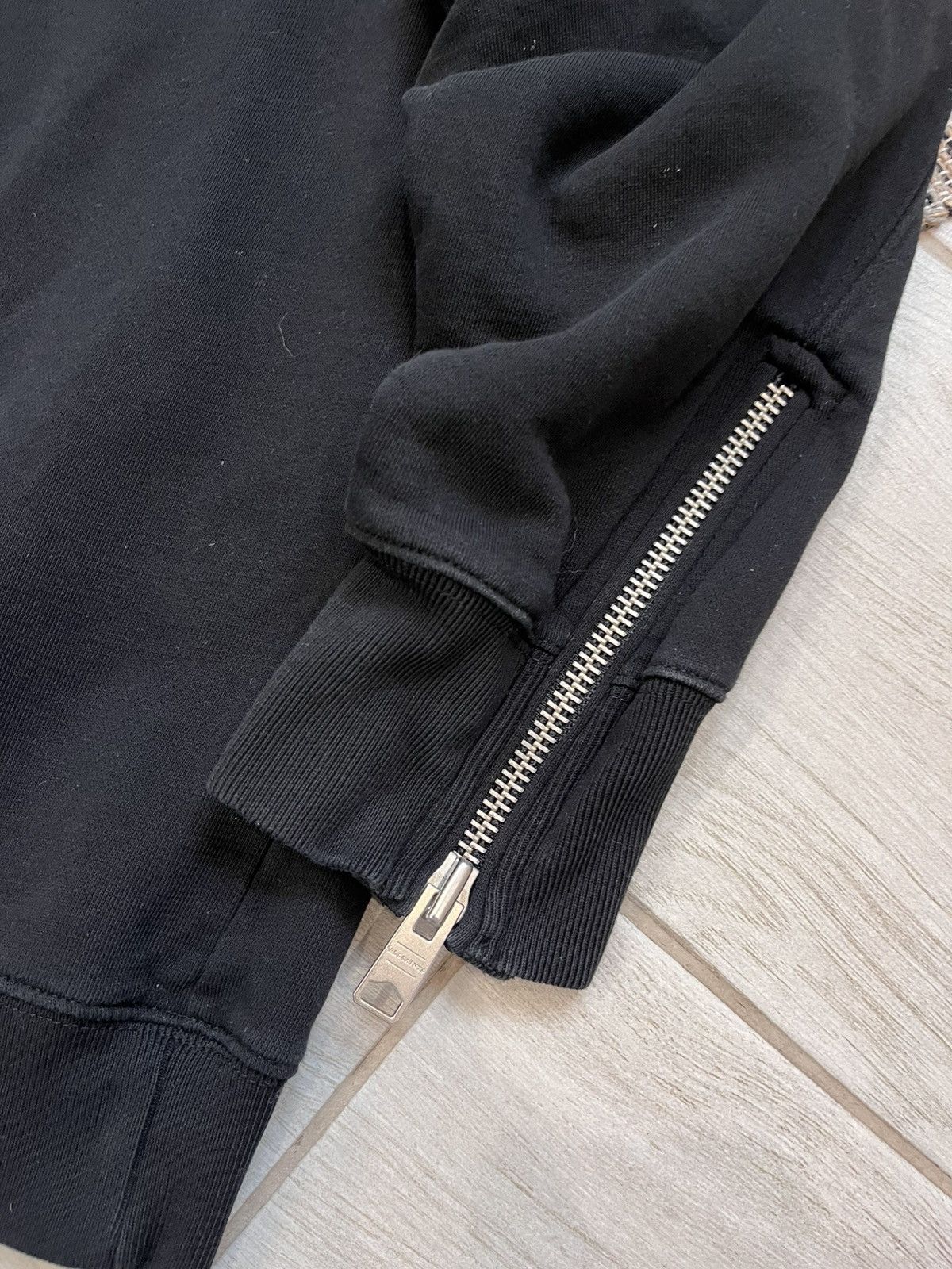 Allsaints × Designer Allsaints Sweatshirt Blank Black Crew neck Zipper Sleeve Size US M / EU 48-50 / 2 - 10 Thumbnail