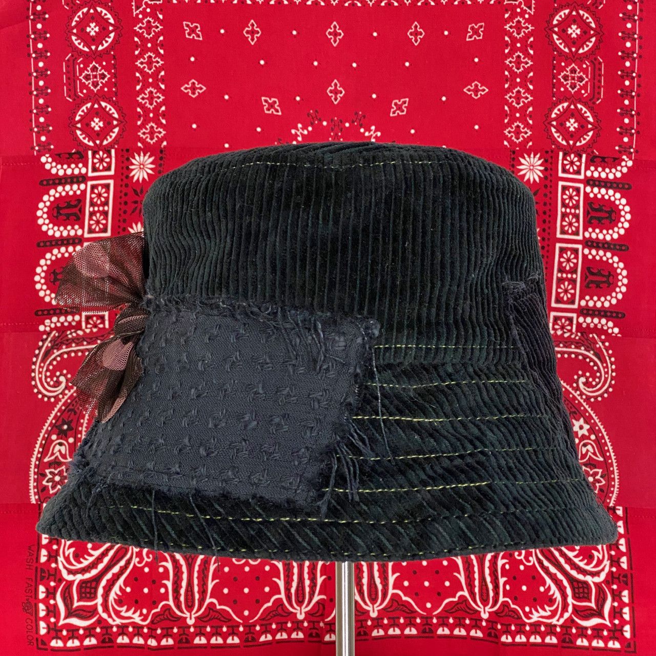 Poche Studio POCHE STUDIO HANDMADE REVERSIBLE BUCKET HAT Size ONE SIZE - 1 Thumbnail