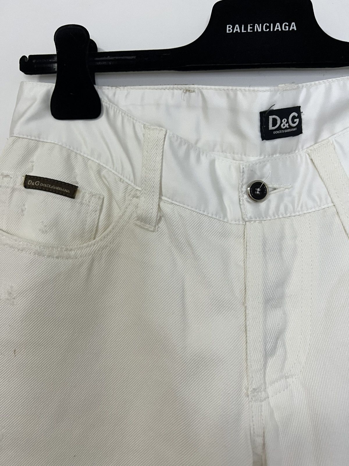 Dolce & Gabbana Dolce & Gabbana white jeans cotton M Size 31" - 2 Thumbnail