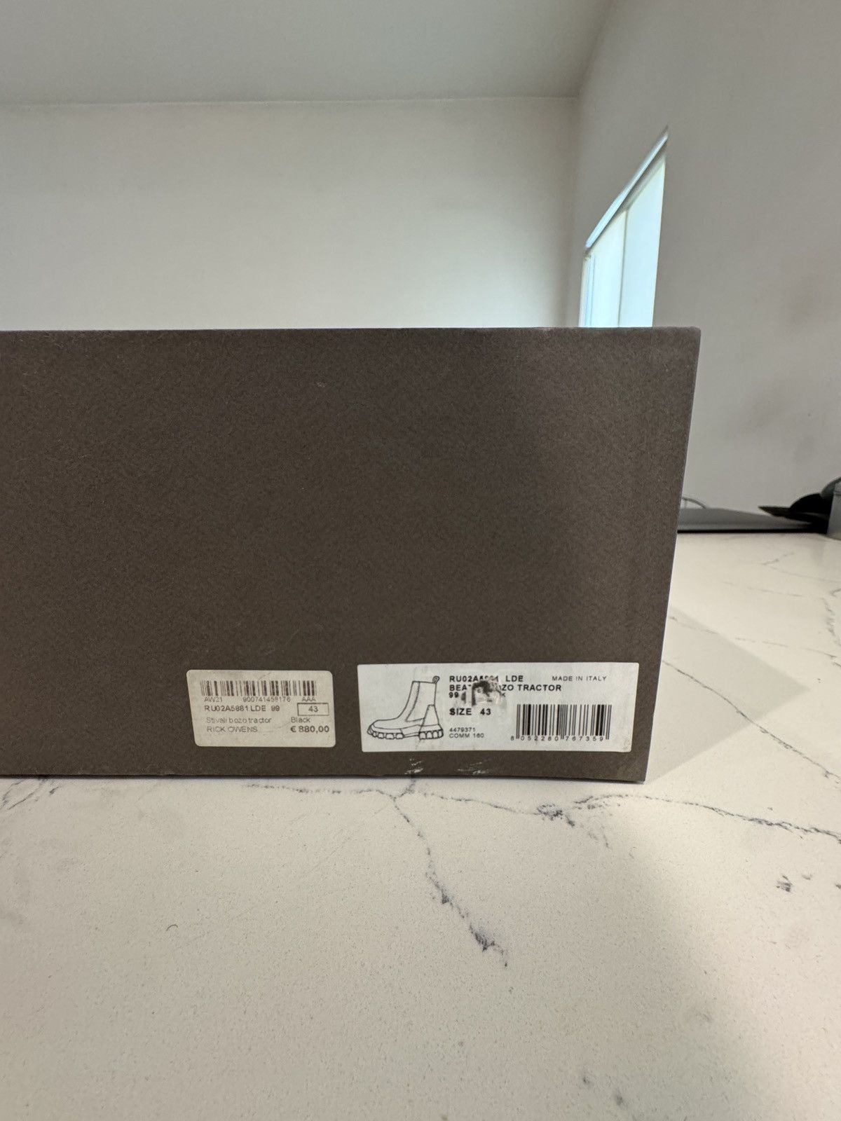 Rick Owens × Rick Owens Drkshdw RICK OWENS TRACTOR BOOTS Size US 10 / EU 43 - 11 Thumbnail