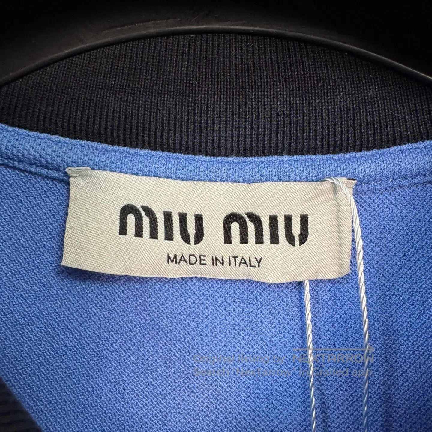 Miu Miu Miumiu Long Sleeve Embroidered Polo Shirt. Size XL / US 12-14 / IT 48-50 - 3 Thumbnail