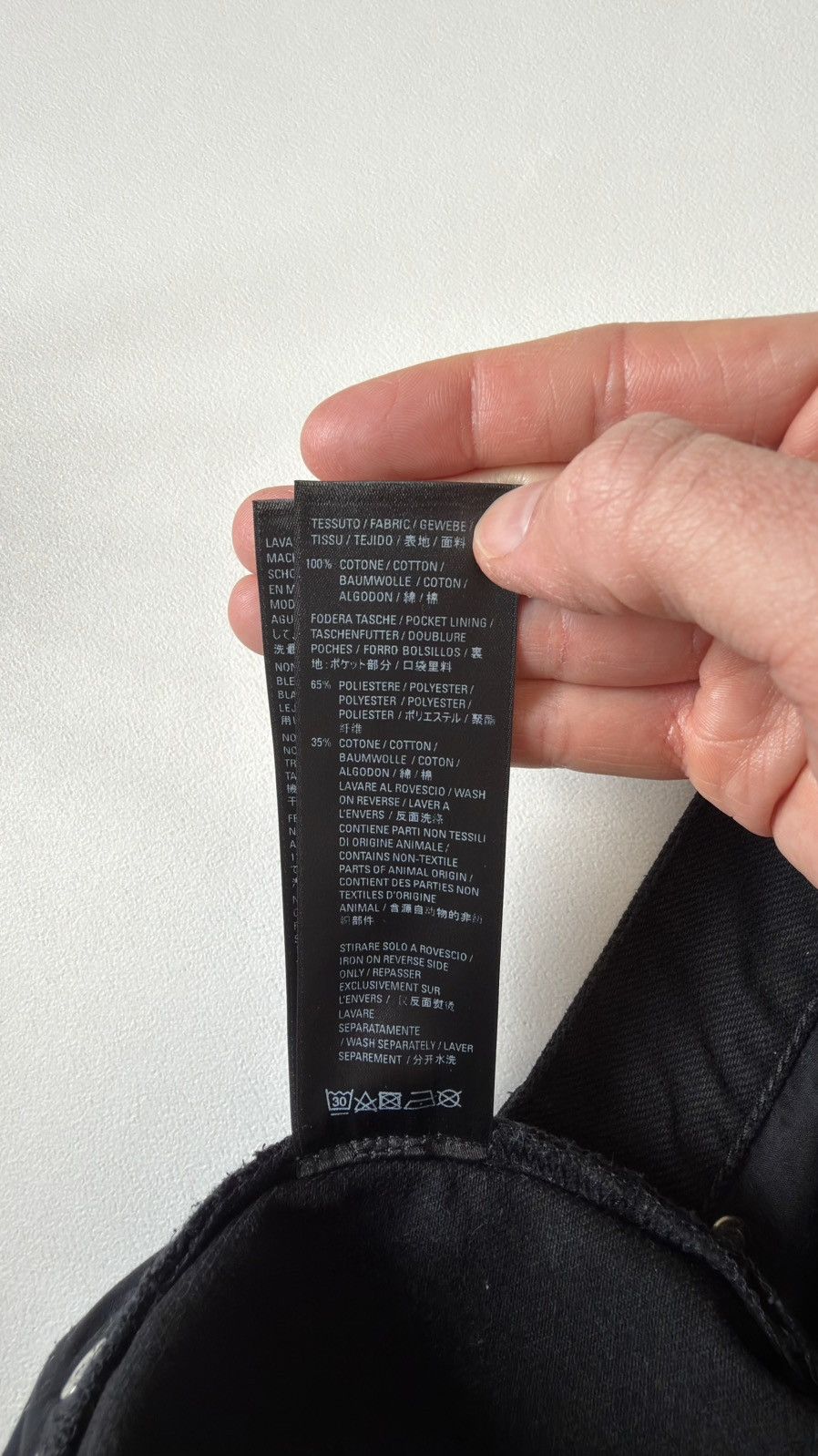 Balenciaga 2021 Washed Black Straight Leg Jeans Size US 34 / EU 50 - 12 Thumbnail