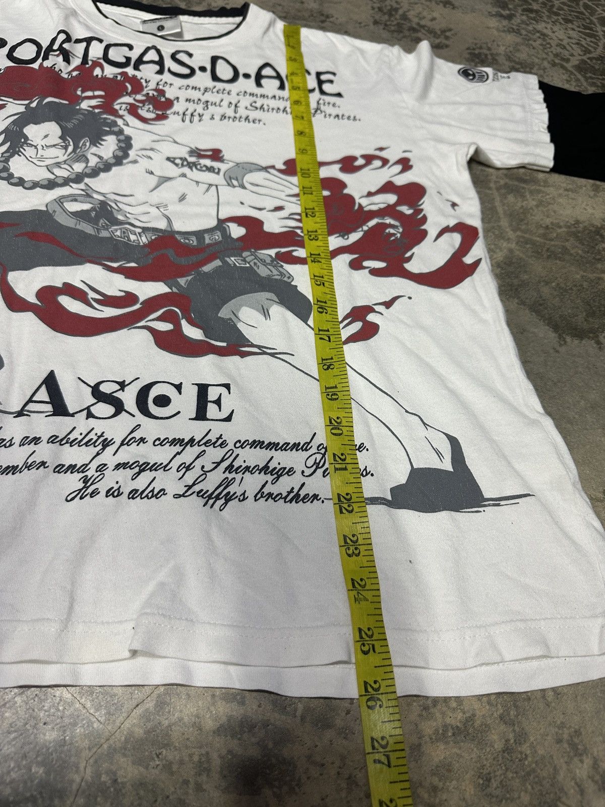 Anime × One Piece × Vintage Vintage Y2k One Piece Portgas D.Ace Tshirt Size US L / EU 52-54 / 3 - 14 Thumbnail