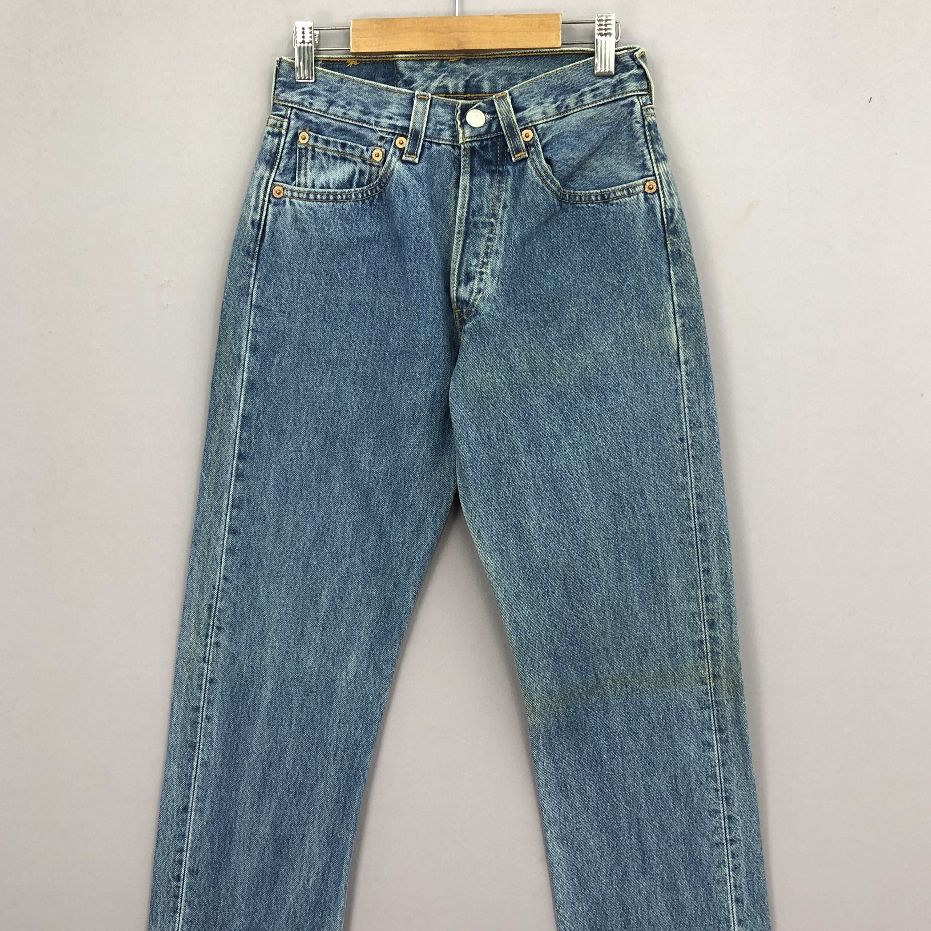 Vintage 90s Levis 501 Stone Wash Jeans Levi's Faded Denim