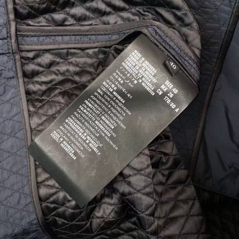 Prada Black metal triangle diamond jacket