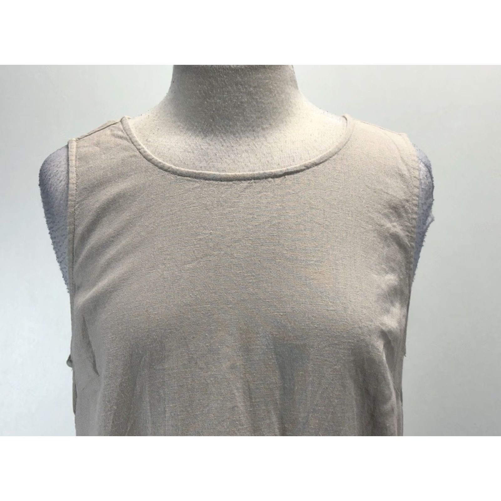 J.Crew J Crew Shift Dress Women’s 12 Tan Linen Blend Pockets Lagenlook Minimalist Size XL / US 12-14 / IT 48-50 - 5 Thumbnail