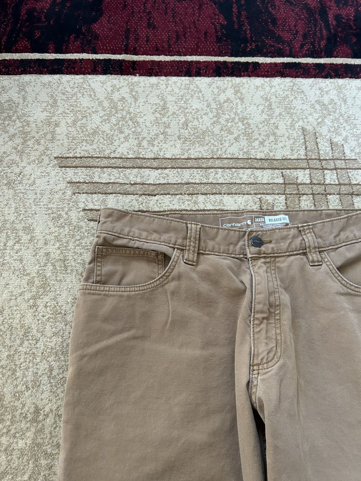 Carhartt Carhartt Tan Utility Carpenter Pants Size US 34 / EU 50 - 4 Thumbnail