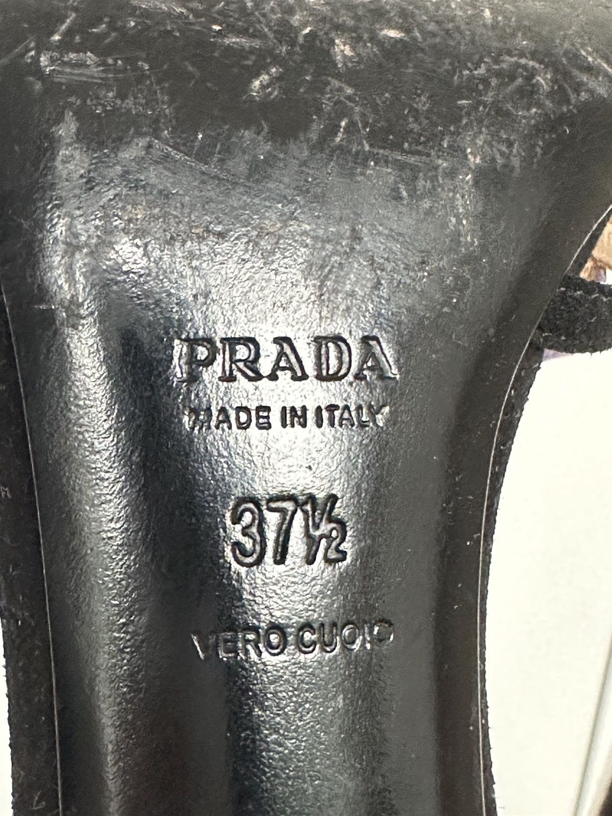 Prada Prada Tulip Floral suede strap sandals heels Size US 7.5 / IT 37.5 - 8 Thumbnail