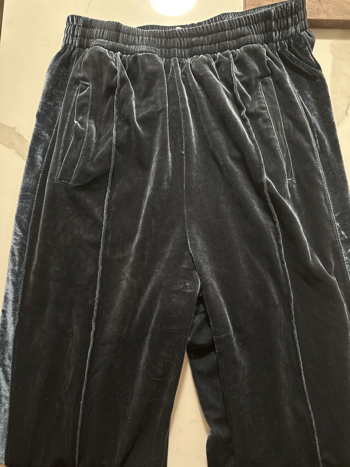 Vintage Velvet Velour Trackpants Pleated Size US 30 / EU 46 - 8 Thumbnail