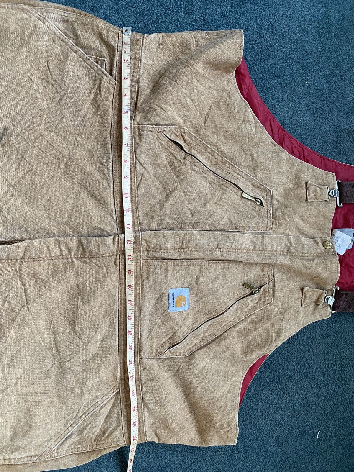 Carhartt × Vintage VINTAGE 1996 CARHARTT LINNED BIBOVERALL Size US 44 / EU 60 - 15 Thumbnail