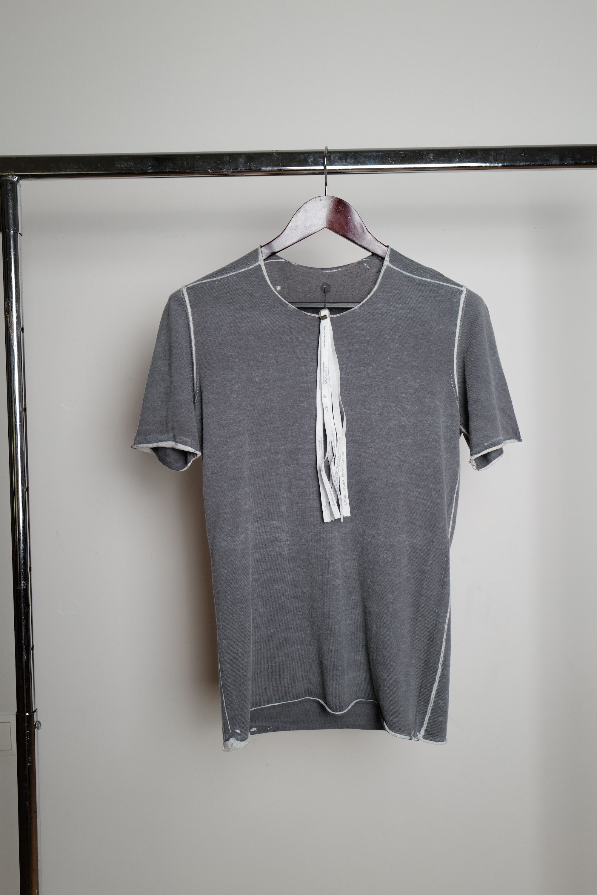 Label Under Construction PUNCHED SELVEDGE PRINTED T-SHIRT | Grailed