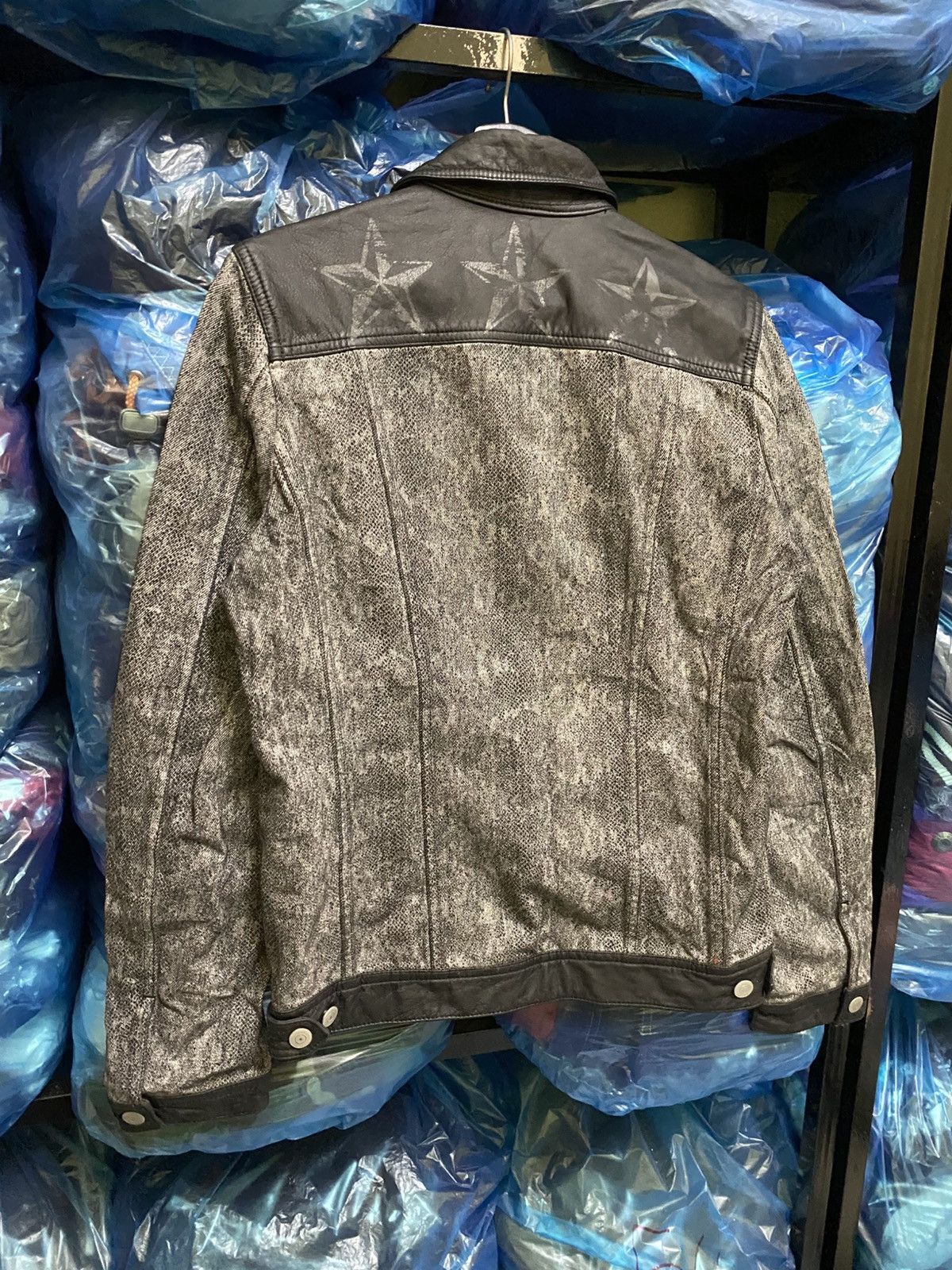 Boycott Boycott Japan Star Panel Biker Denim Jacket Leather Trim Size US S / EU 44-46 / 1 - 12 Thumbnail