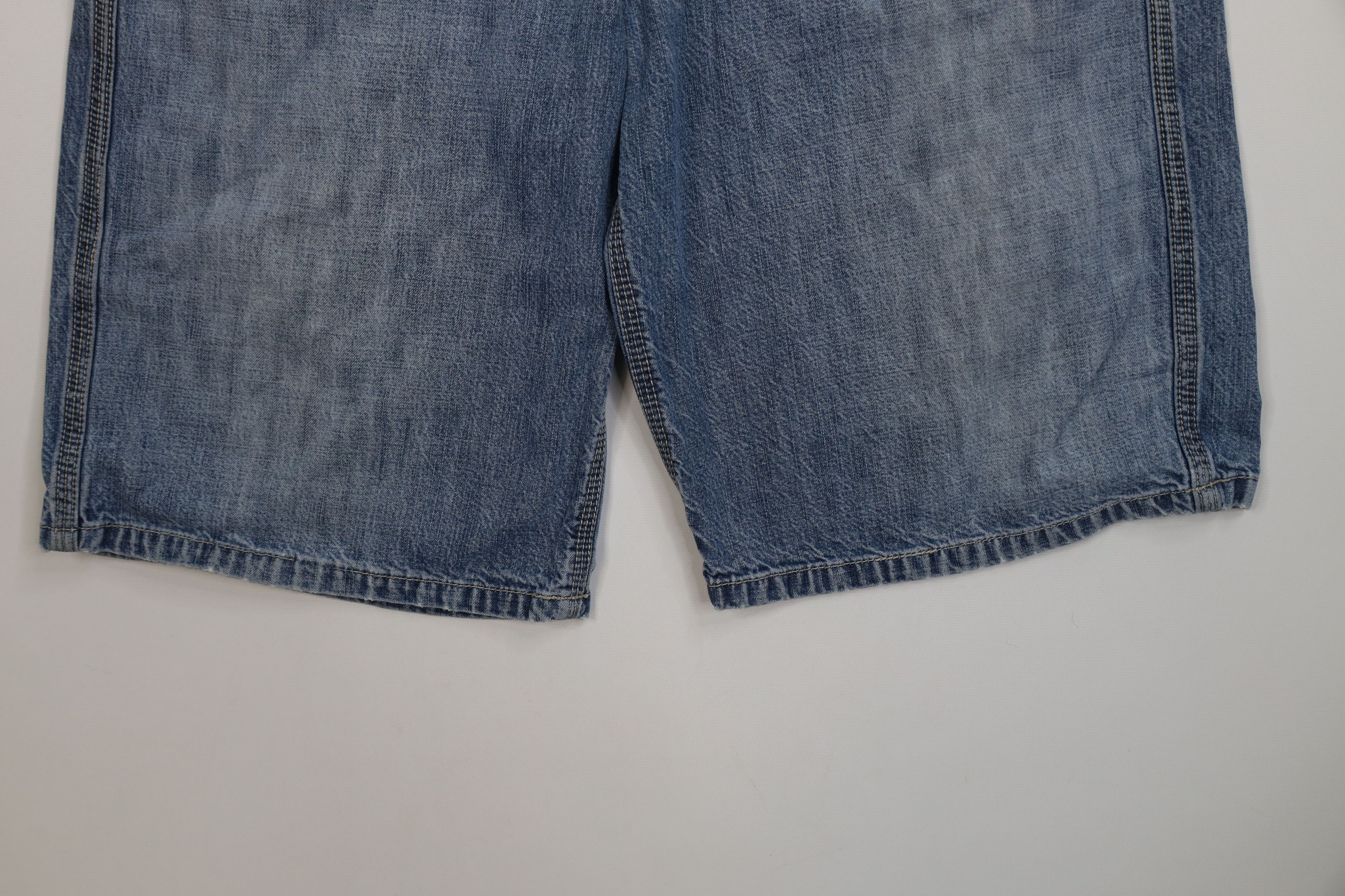 Levi's Vintage Y2K 2003 Levis Worker Big Pocket Dungaree Shorts Size US 33 - 4 Thumbnail