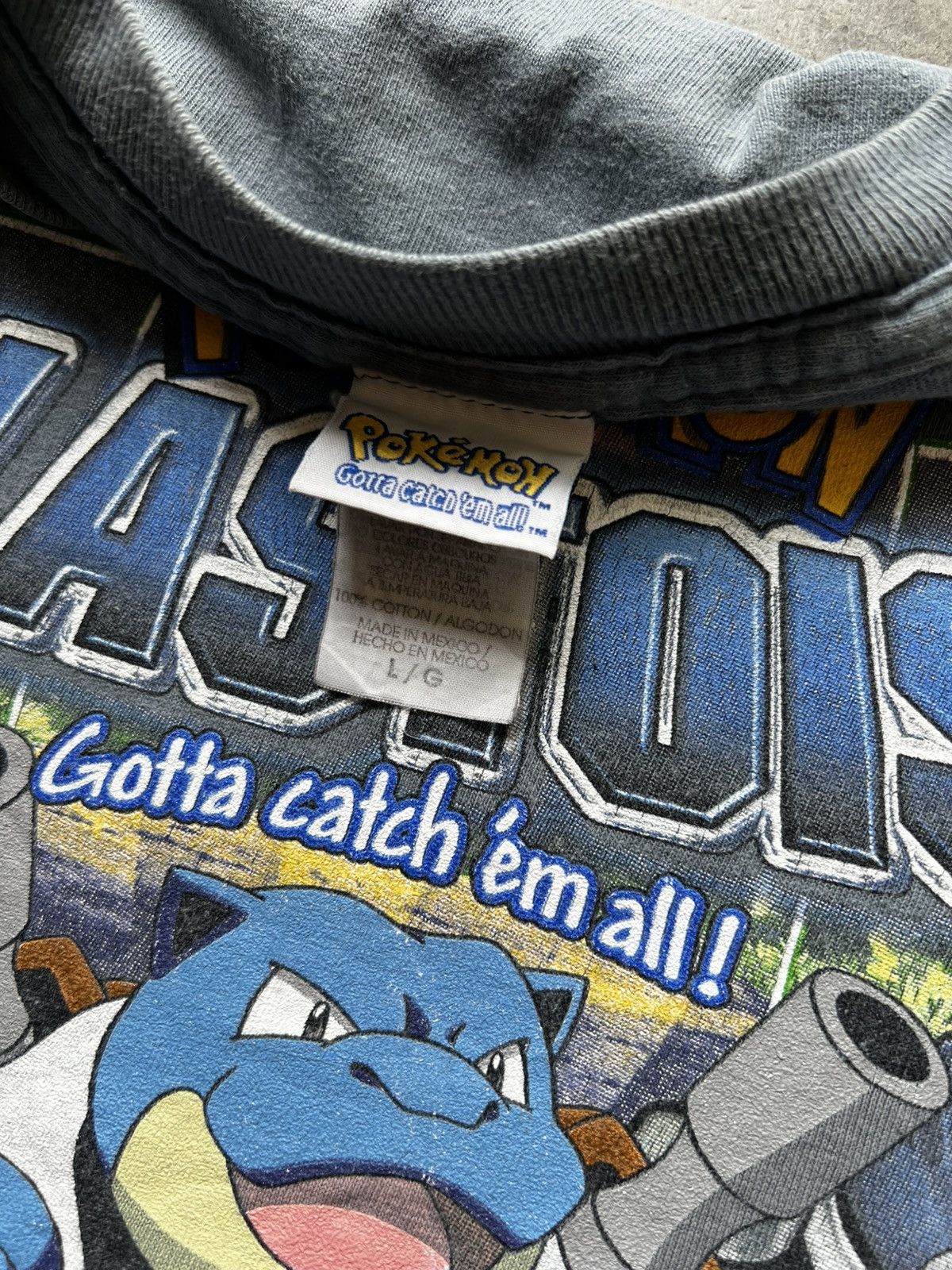 Vintage 1999 Pokemon Blastoise Anime Tee Shirt Squirtle Charizard Size US XS / EU 42 / 0 - 6 Thumbnail