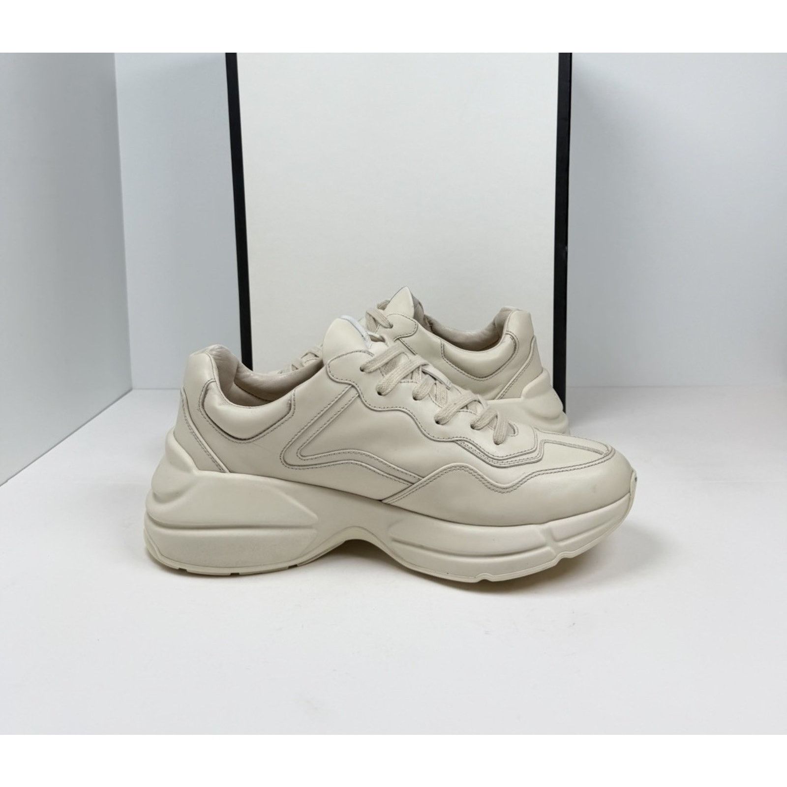 Gucci Size 7.5US - Gucci Rython Ivory Leather Hawaii Size US 7.5 / EU 40-41 - 6 Thumbnail
