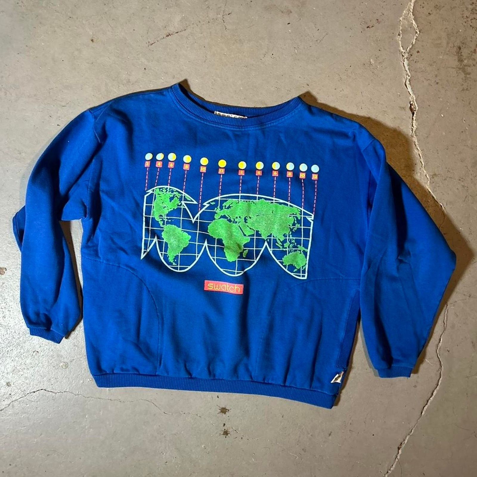 Swatch 80s swatch watch crewneck sweater Size US XL / EU 56 / 4 - 1 Thumbnail