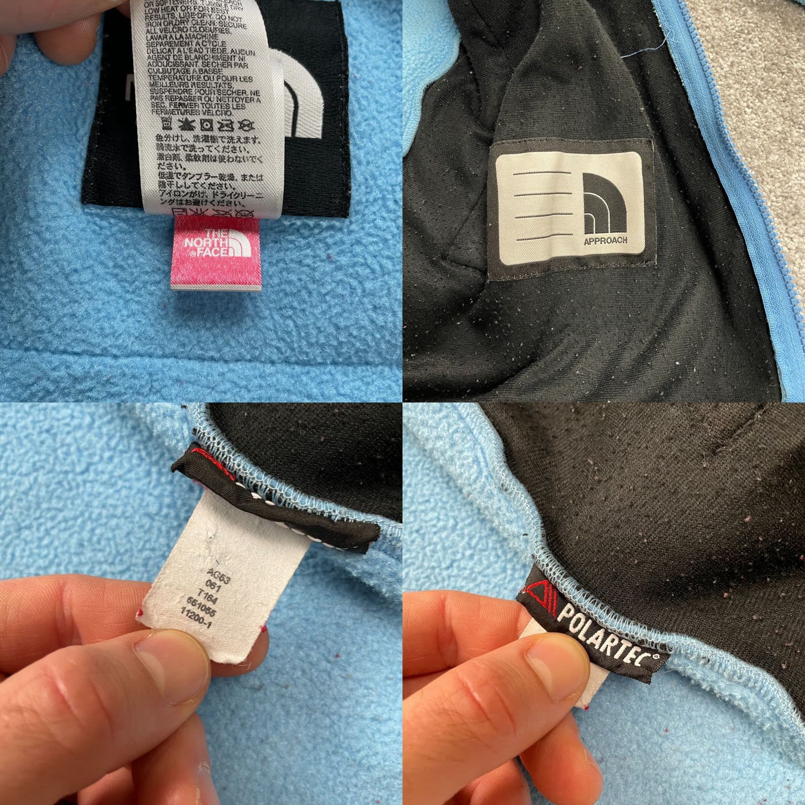 The North Face The North Face Jacket Teens L Light Blue Full Zip Polartec Fleece Mid-Length Everyday Casual Redefined? No. Size L / US 10 / IT 46 - 8 Thumbnail