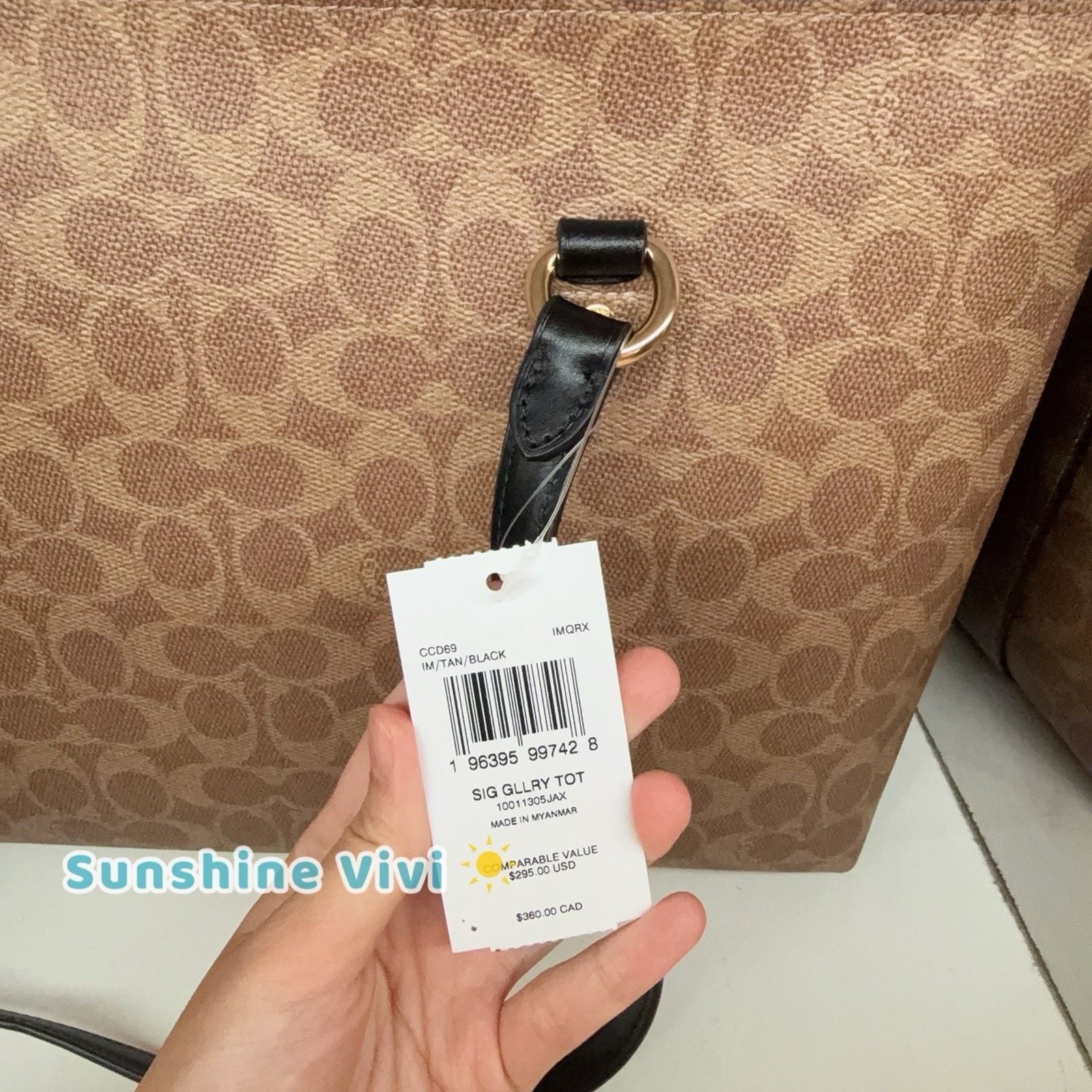 Coach NWT bundle COACH Tote Bag CCD69 & CW854 Zip Wristlet Size ONE SIZE - 6 Thumbnail