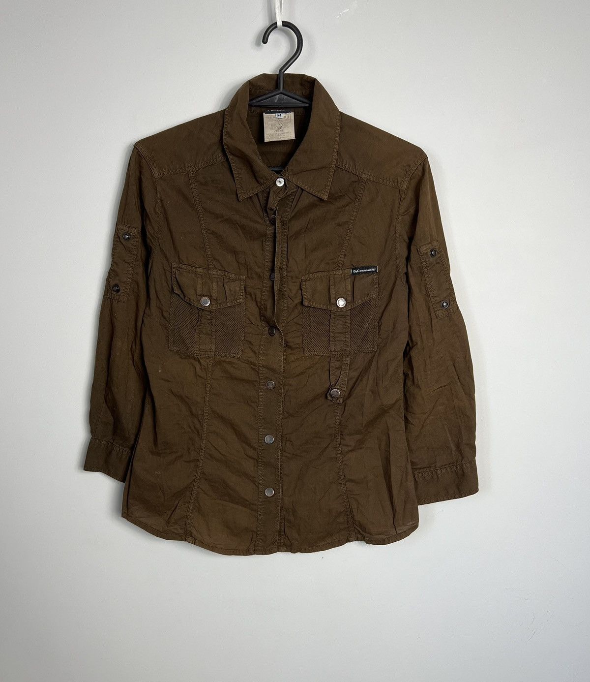 Dolce & Gabbana Shirt Dolce & Gabbana brown italy vintage rare Size M / US 6-8 / IT 42-44 - 1 Thumbnail