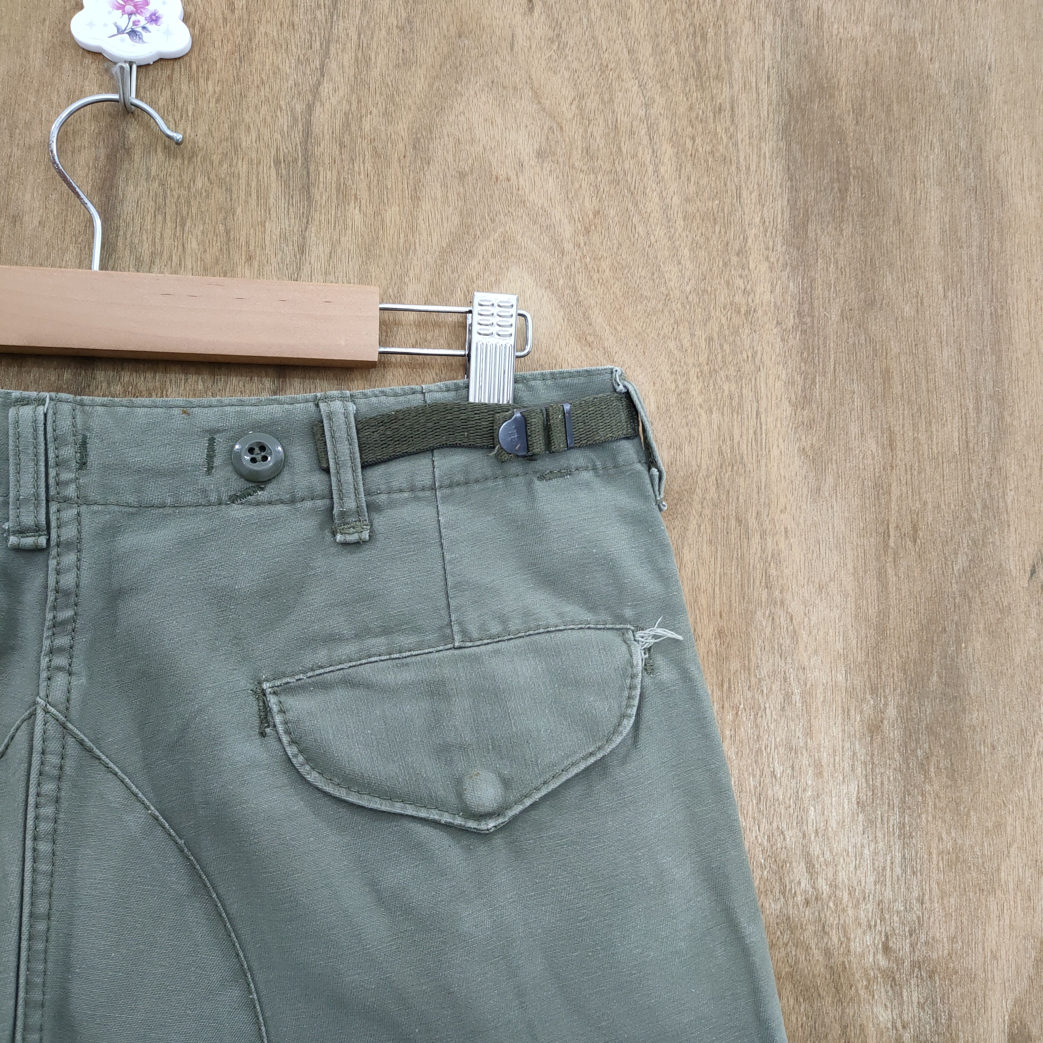 Vintage VINTAGE MILITARY FADED GREEN CARGO PANTS Size US 30 / EU 46 - 12 Thumbnail