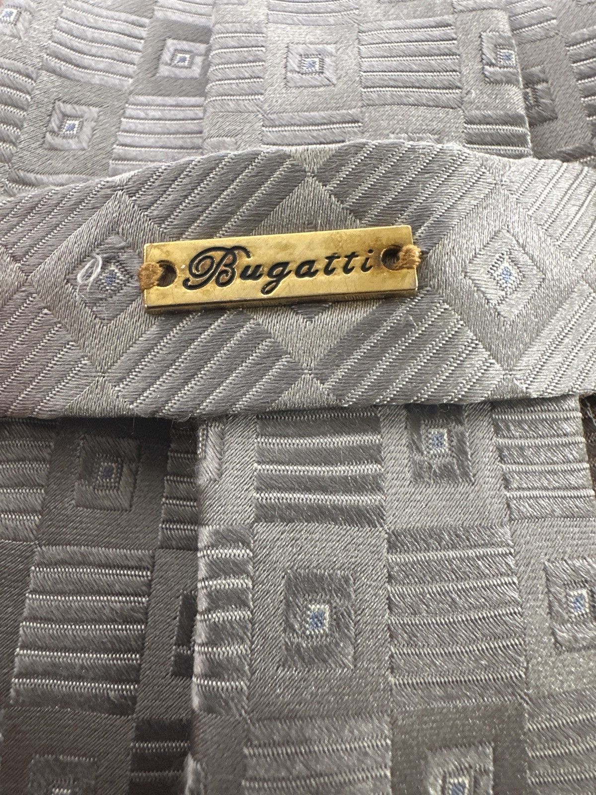 Bugatti Bugatti Silk Silver Tie Size ONE SIZE - 2 Thumbnail