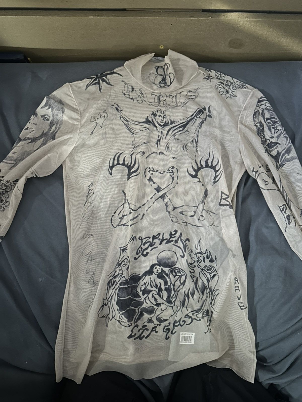 Balenciaga Tattoo long sleeve shirt size Large - Long Sleeve