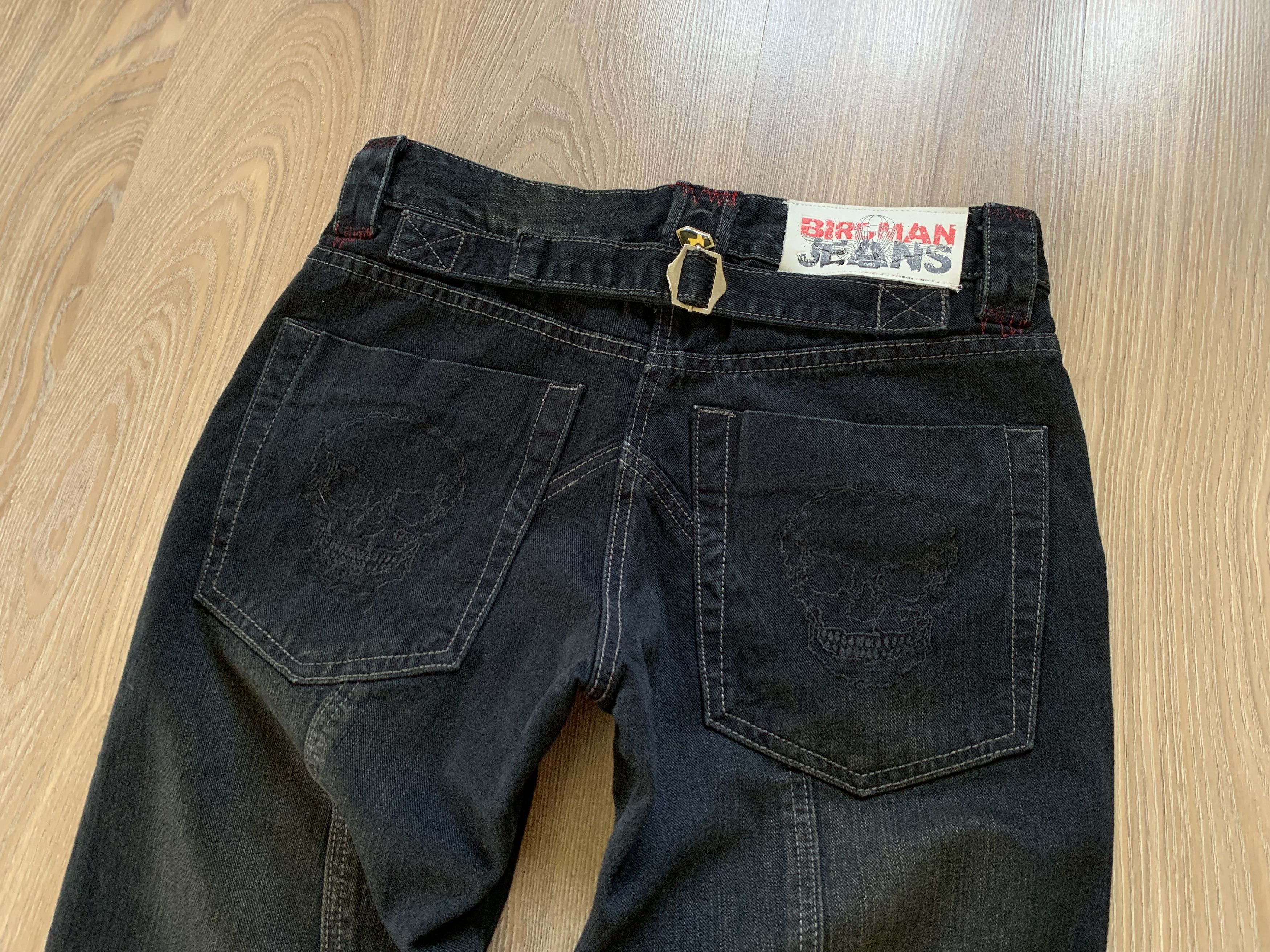 Denime Birdman Street Gear Skull Biker Motorcycle Denim Jeans Size US 30 / EU 46 - 7 Thumbnail