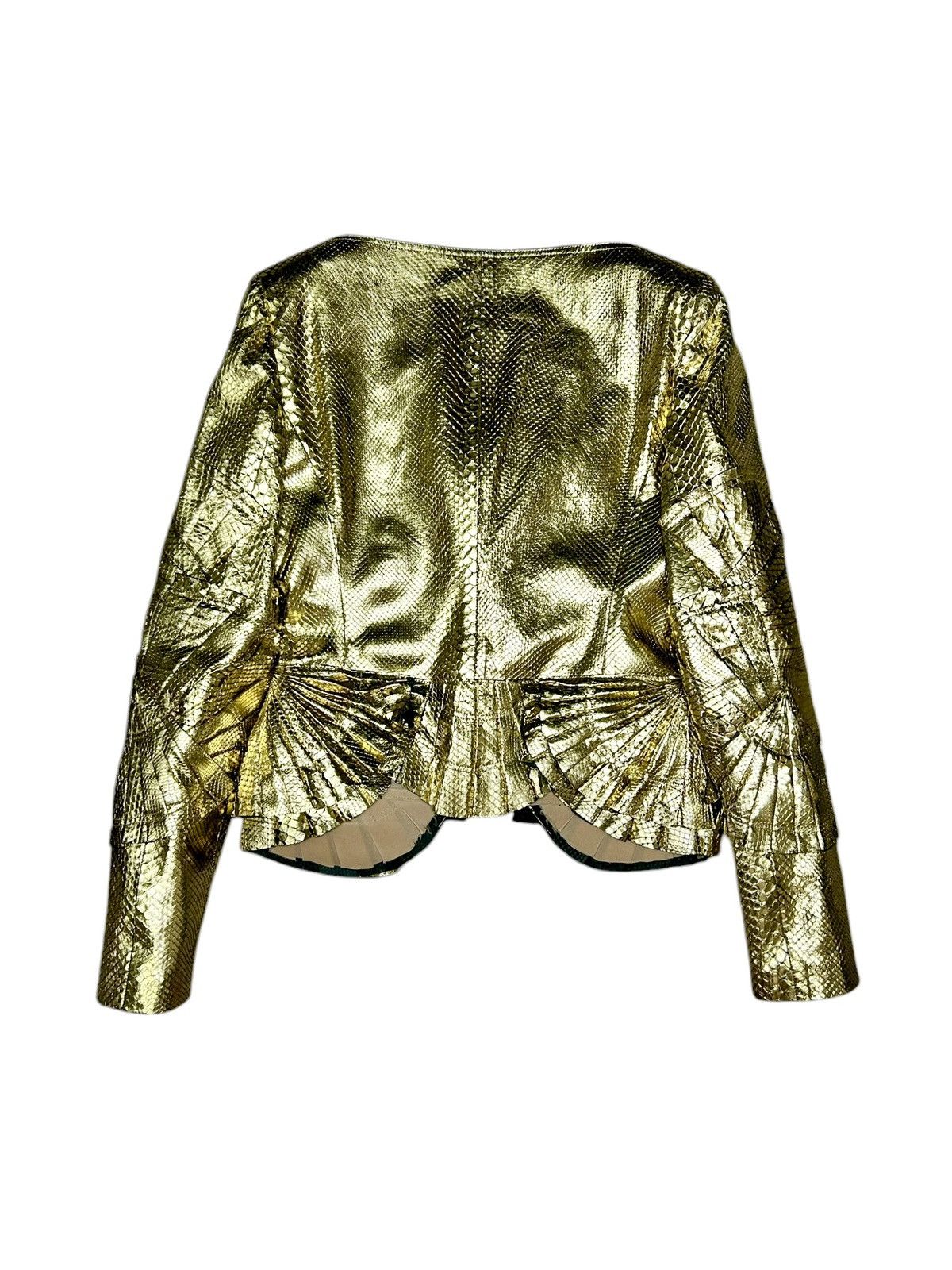 S/S 04 Gold Python Leather Jacket