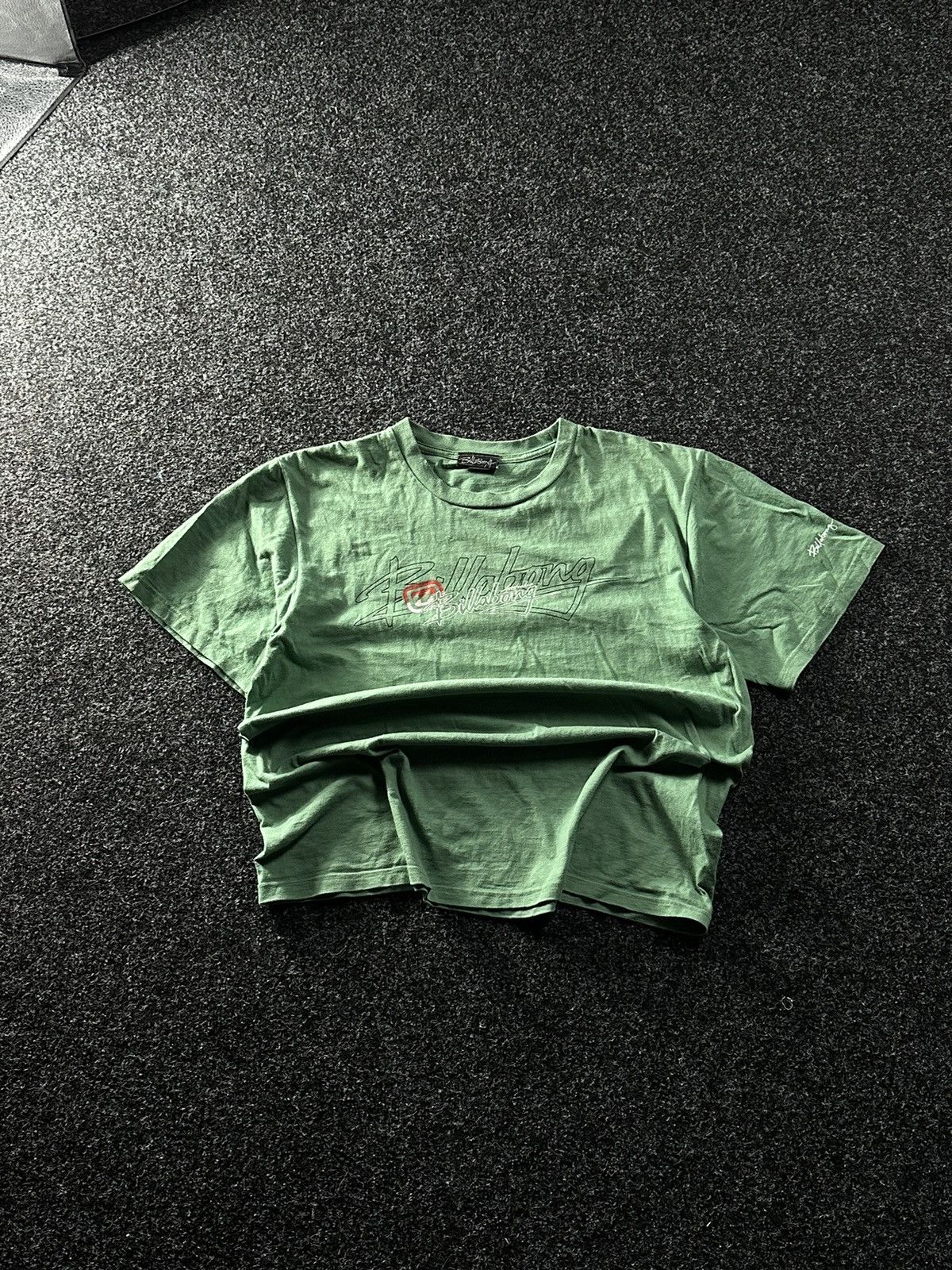 Billabong × Vintage 🚨Vintage 90s Big Logo BILLABONG Green short sleeve Y2K Size US L / EU 52-54 / 3 - 1 Thumbnail