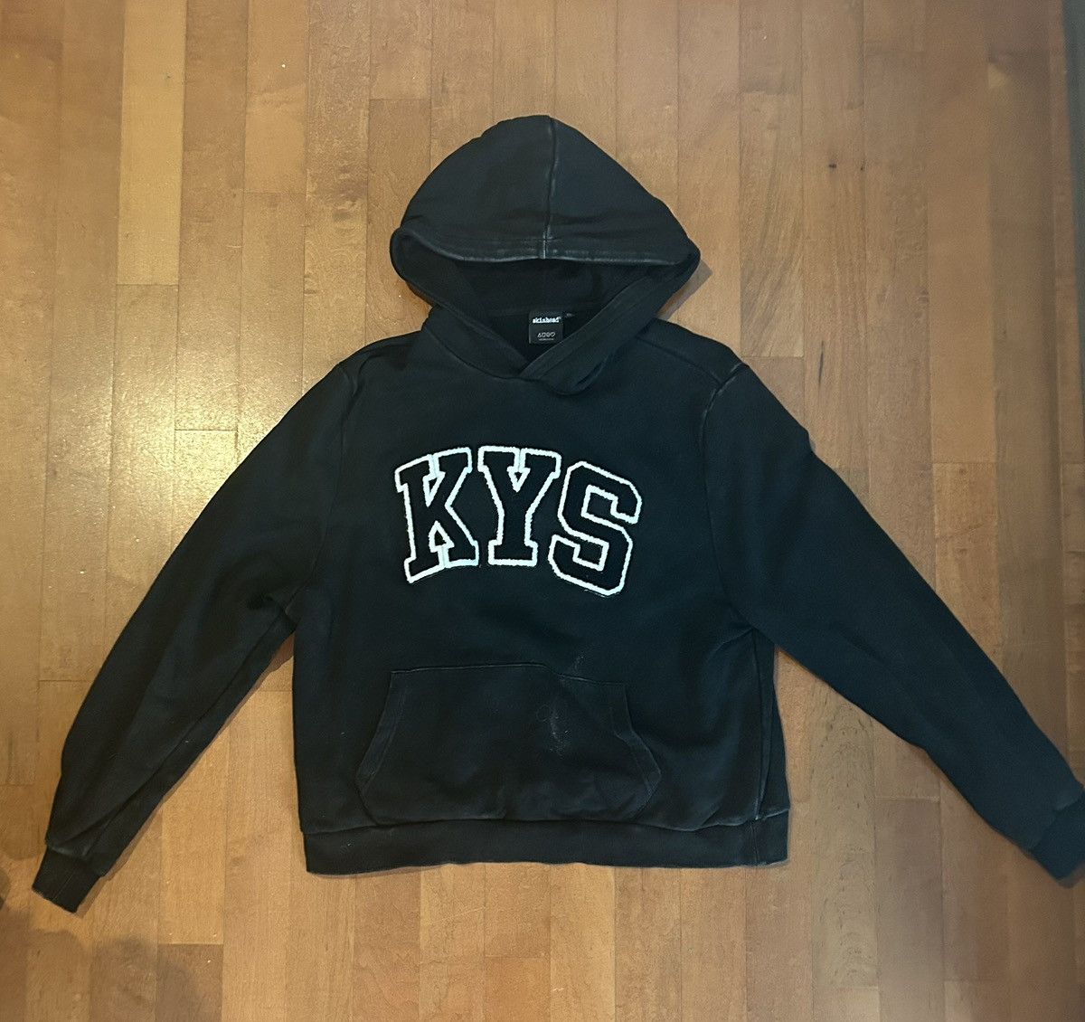 image of Skinhead Kys Hodie in Black, Men's (Size XL)