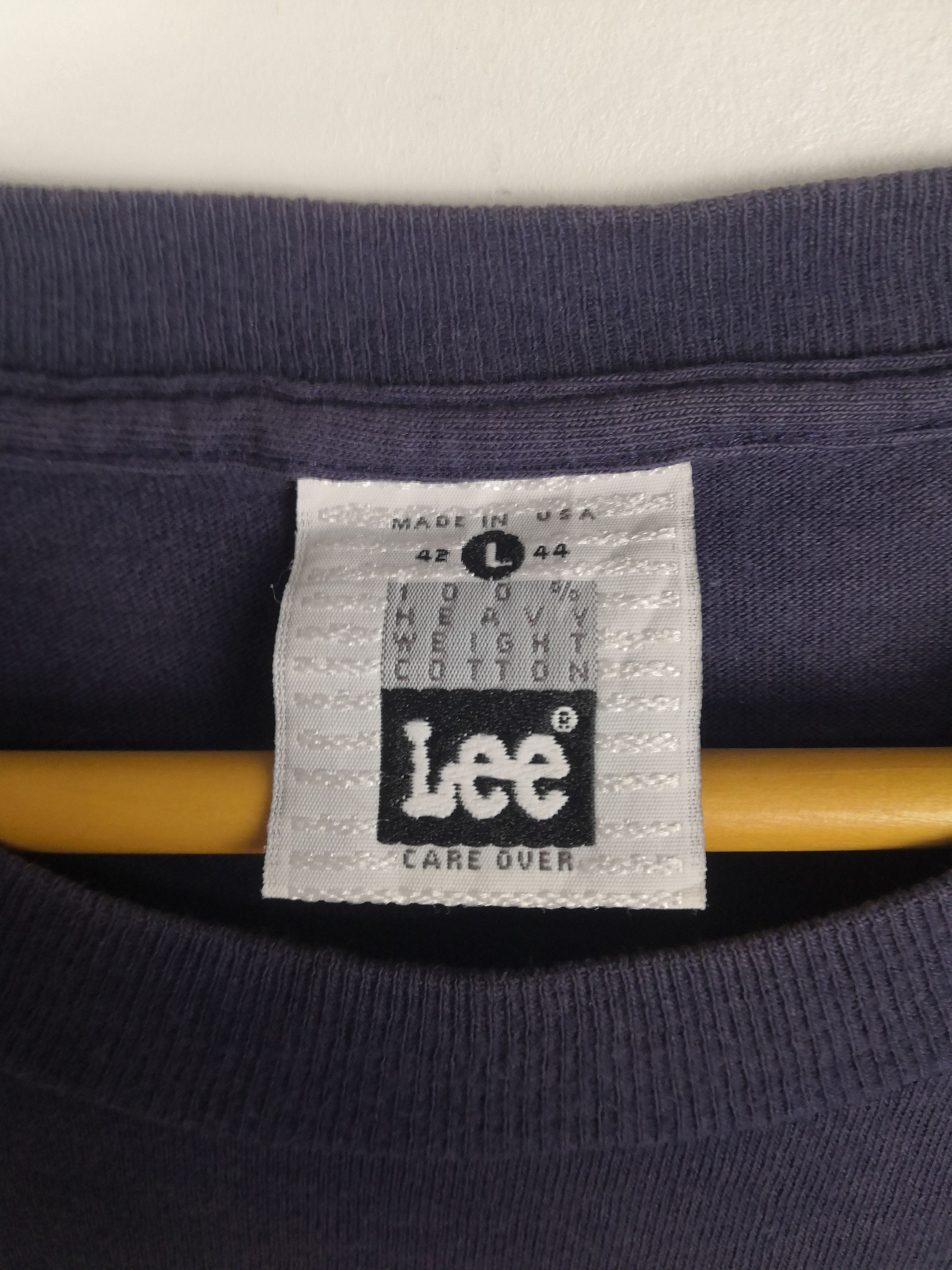 Lee Vintage 90s Lee T-Shirt Big Logo Spellout Size US L / EU 52-54 / 3 - 5 Thumbnail
