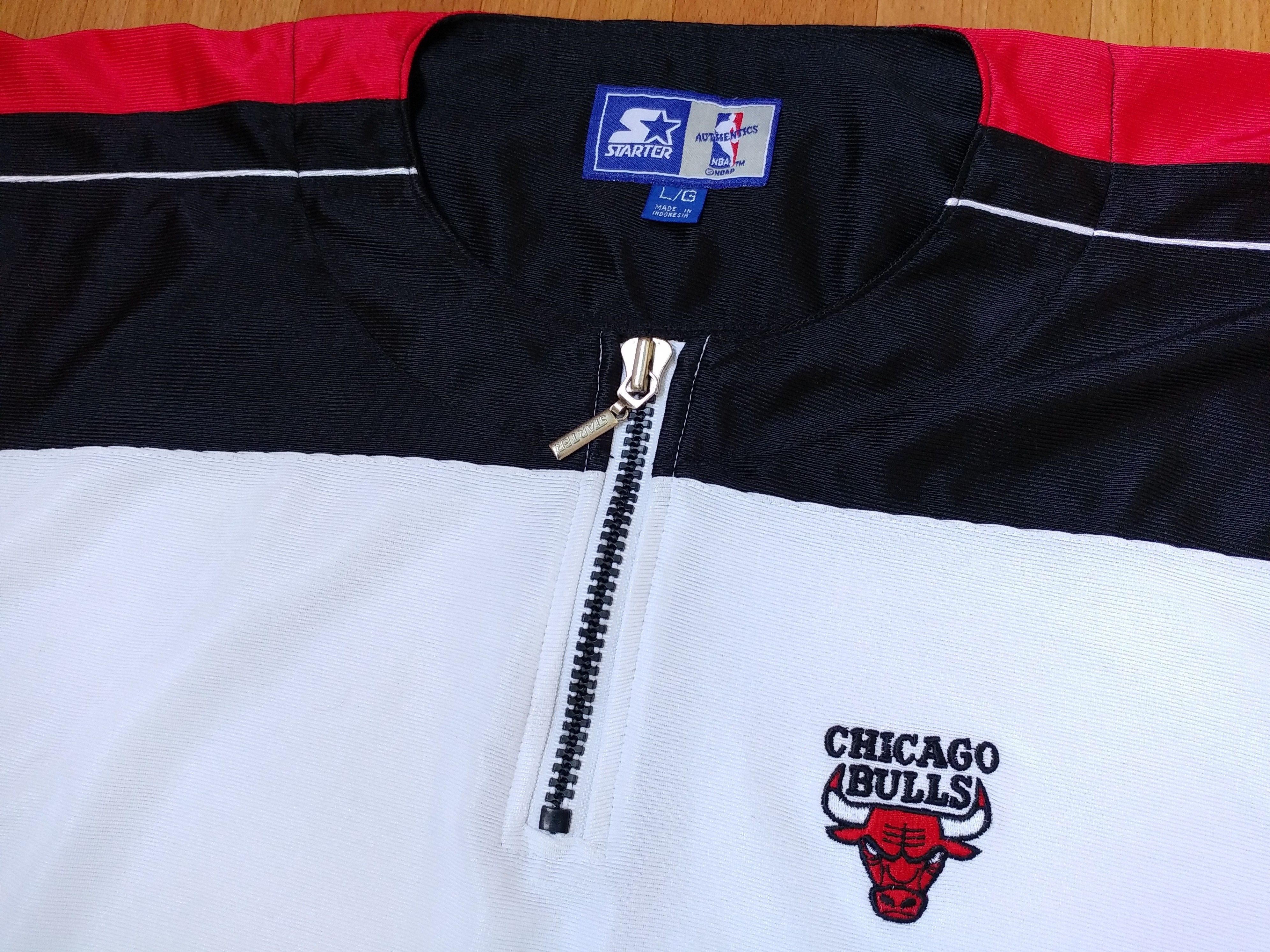 NBA × Starter Starter Chicago Bulls jersey NBA t-shirt vintage size L Size US L / EU 52-54 / 3 - 6 Thumbnail