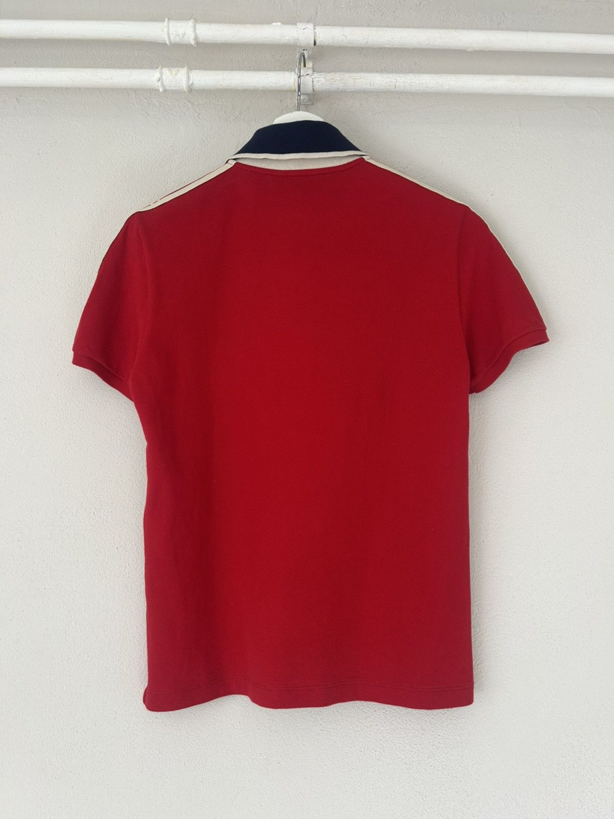 Gucci Gucci Red Polo Shirt with Logo Taped Sleeves - Size S Size US S / EU 44-46 / 1 - 5 Thumbnail