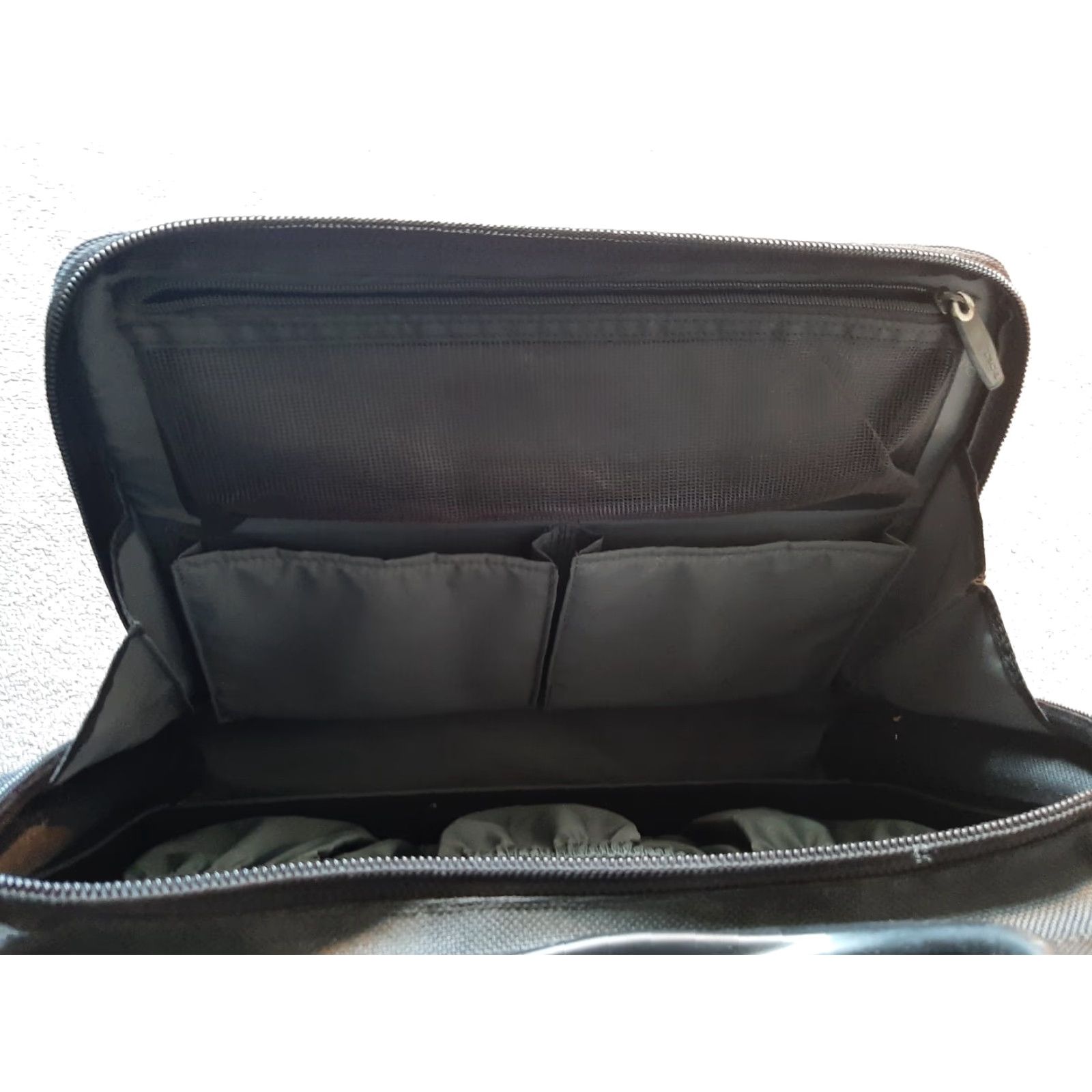 Vintage VINTAGE PORT Briefcase Messenger Laptop Shoulder bag Black Canvas 16x12x6 Mens Bag Computer Front Zip Business Size ONE SIZE - 3 Thumbnail