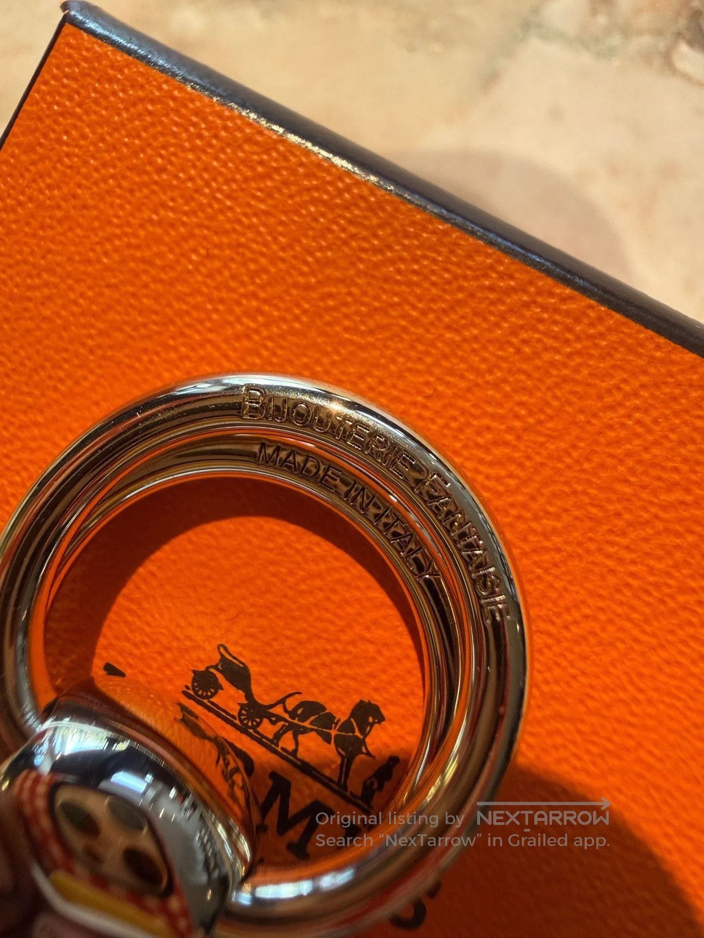 Hermes Hermes Mors Gold Scarf Buckle. Size ONE SIZE - 3 Thumbnail