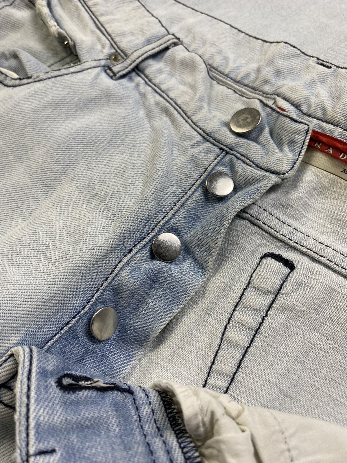 Prada Prada - SS00 Red Tab Denim Jeans Size US 34 / EU 50 - 8 Thumbnail