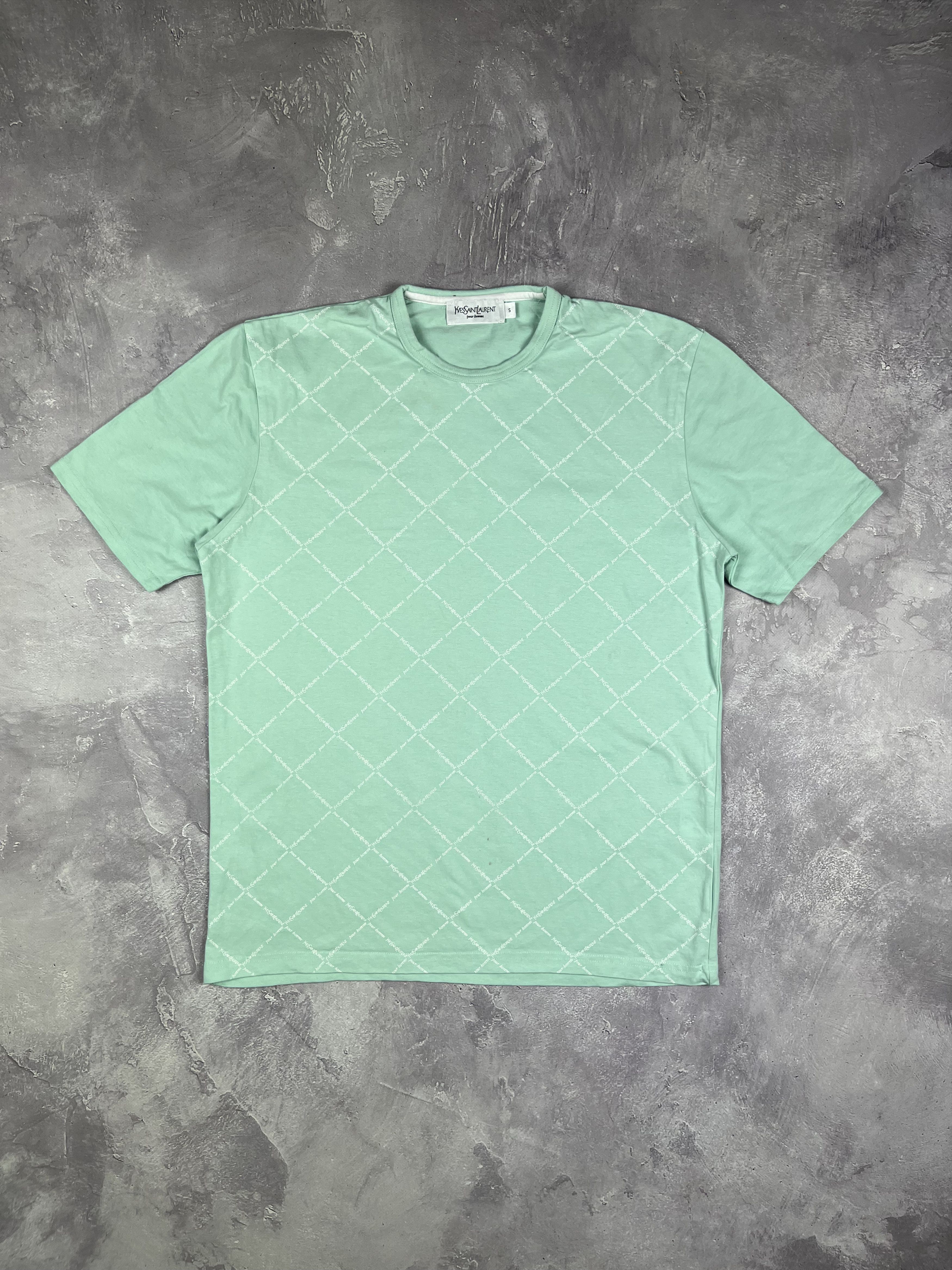 Yves Saint Laurent Vintage Yves Saint Laurent YSL Y2K Monogram T-Shirt Green Size US S / EU 44-46 / 1 - 1 Thumbnail
