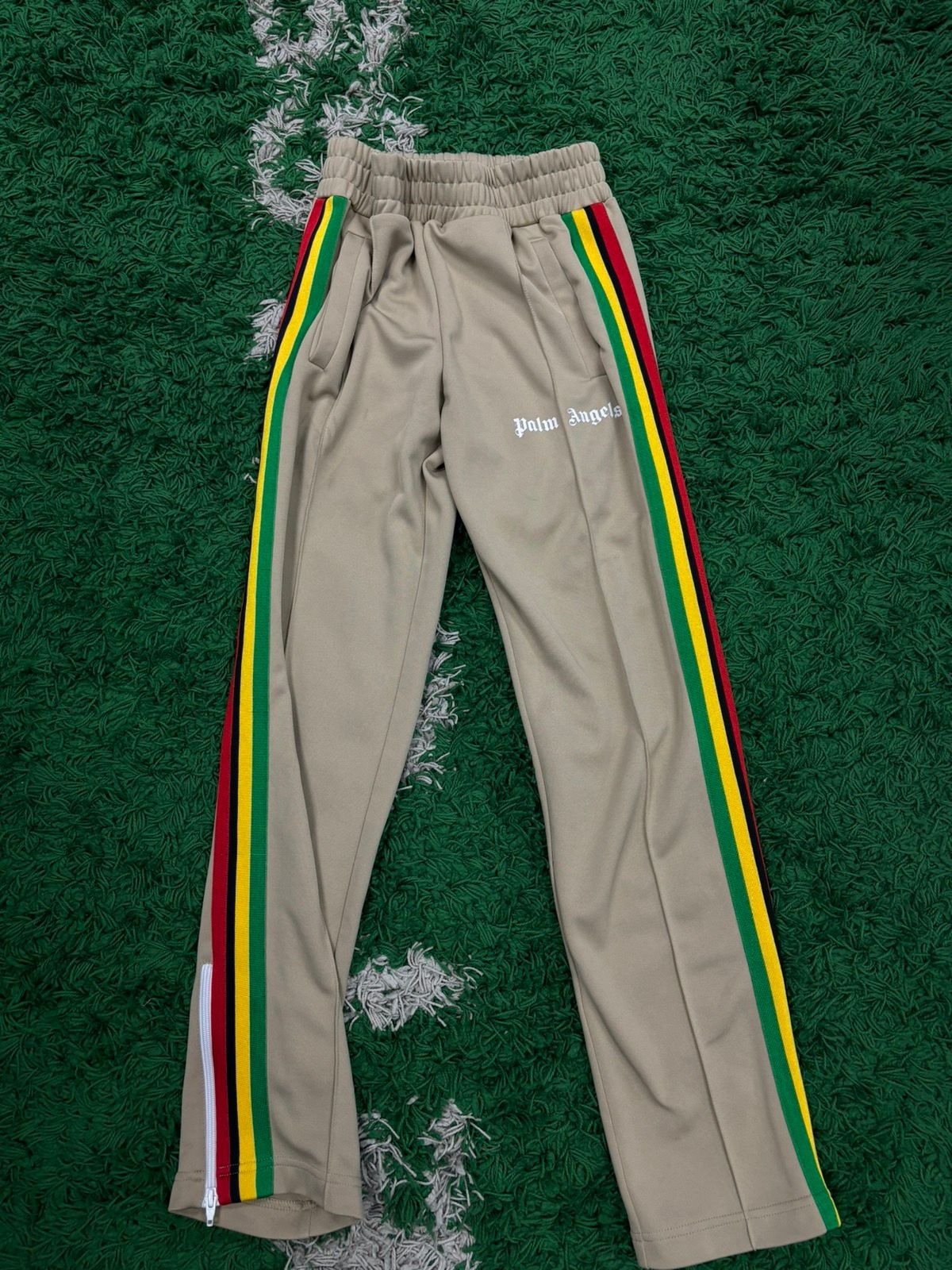 Pre-owned Palm Angels Sweatpants Pants Tan Small