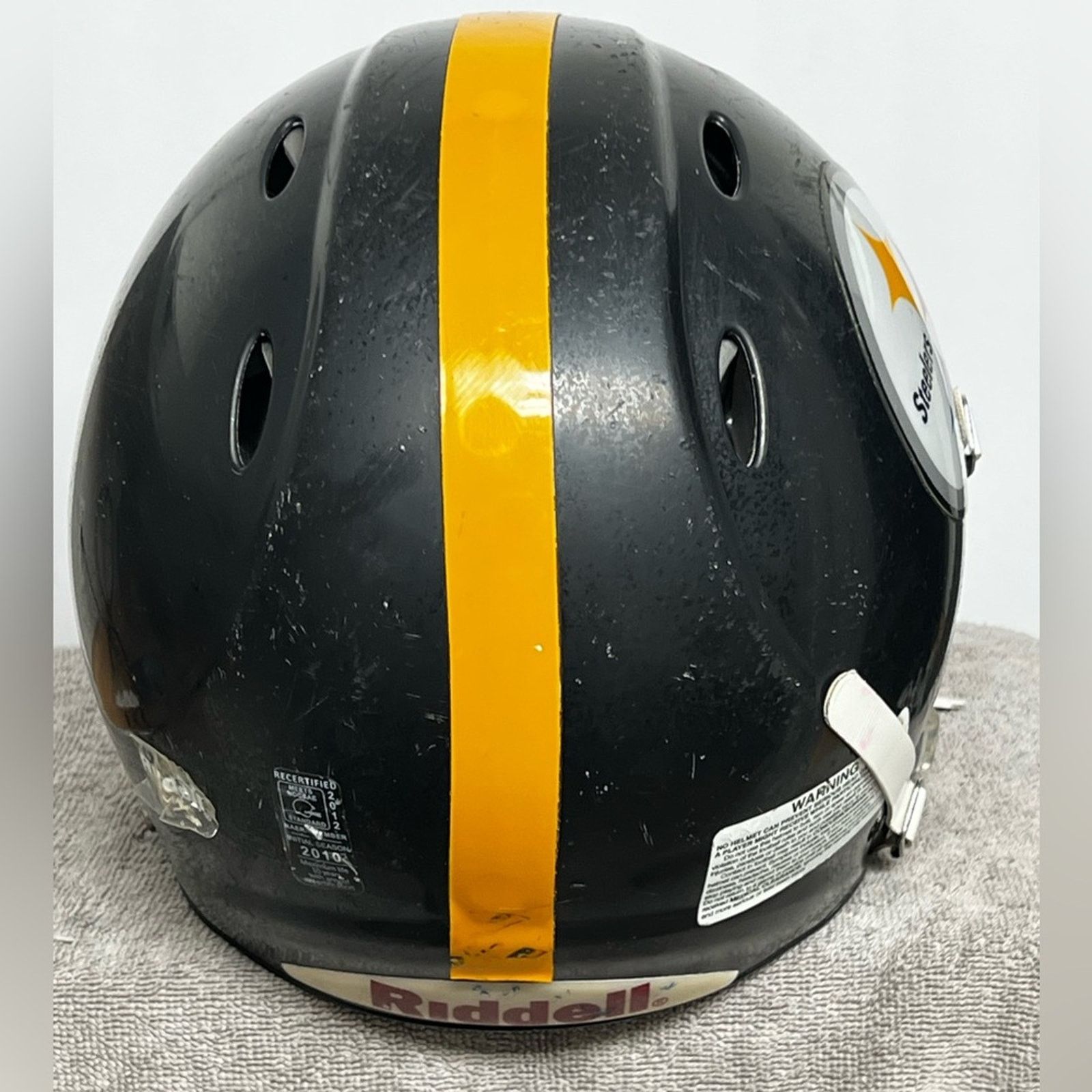 Riddell Pittsburgh Steelers Full Size Riddell Helmet Youth XS NICE Size ONE SIZE - 4 Thumbnail
