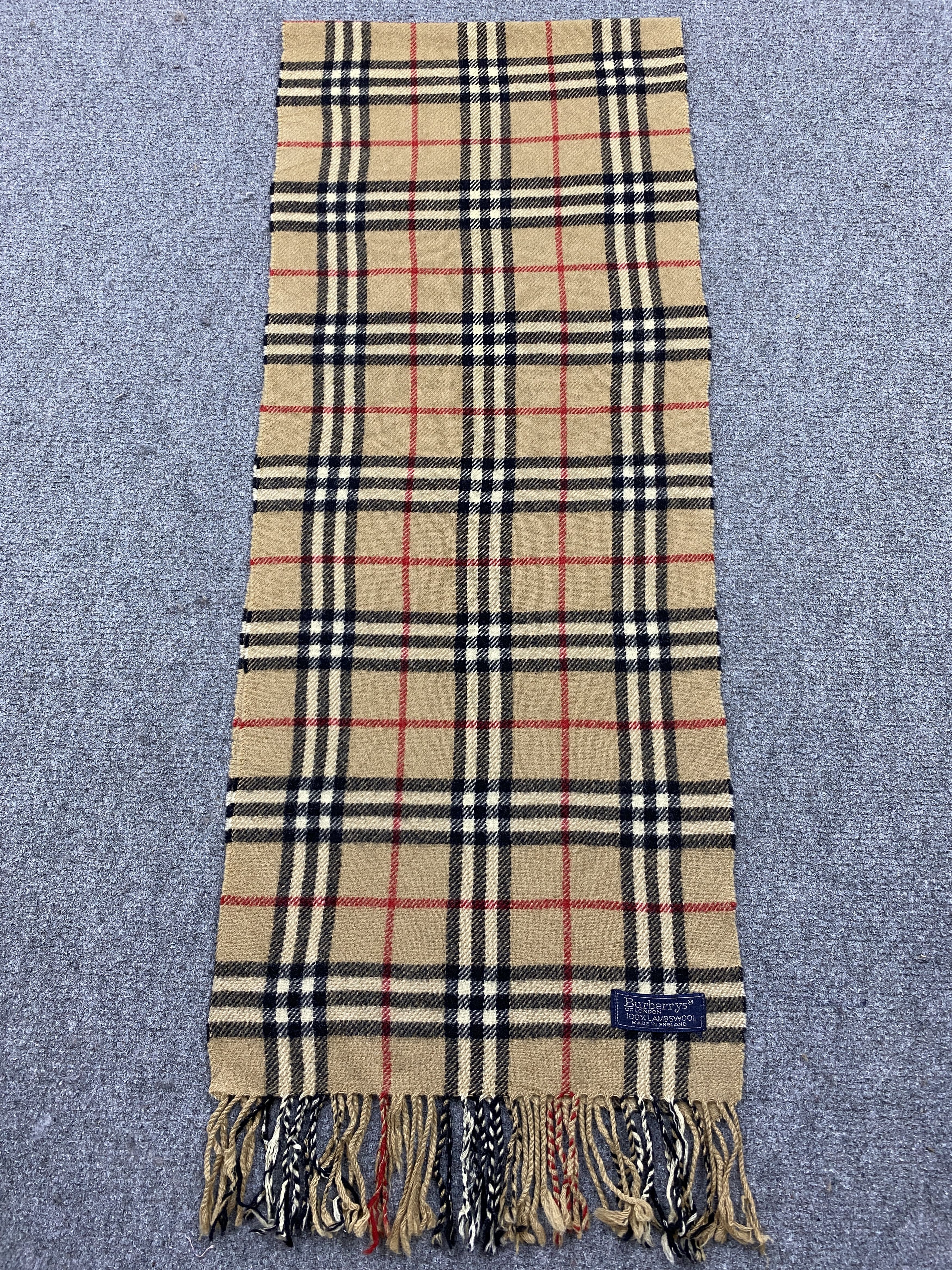 Burberry Burberry Novacheck Cashmere Scarf Muffler / Neckwear SC0187 Size ONE SIZE - 3 Thumbnail