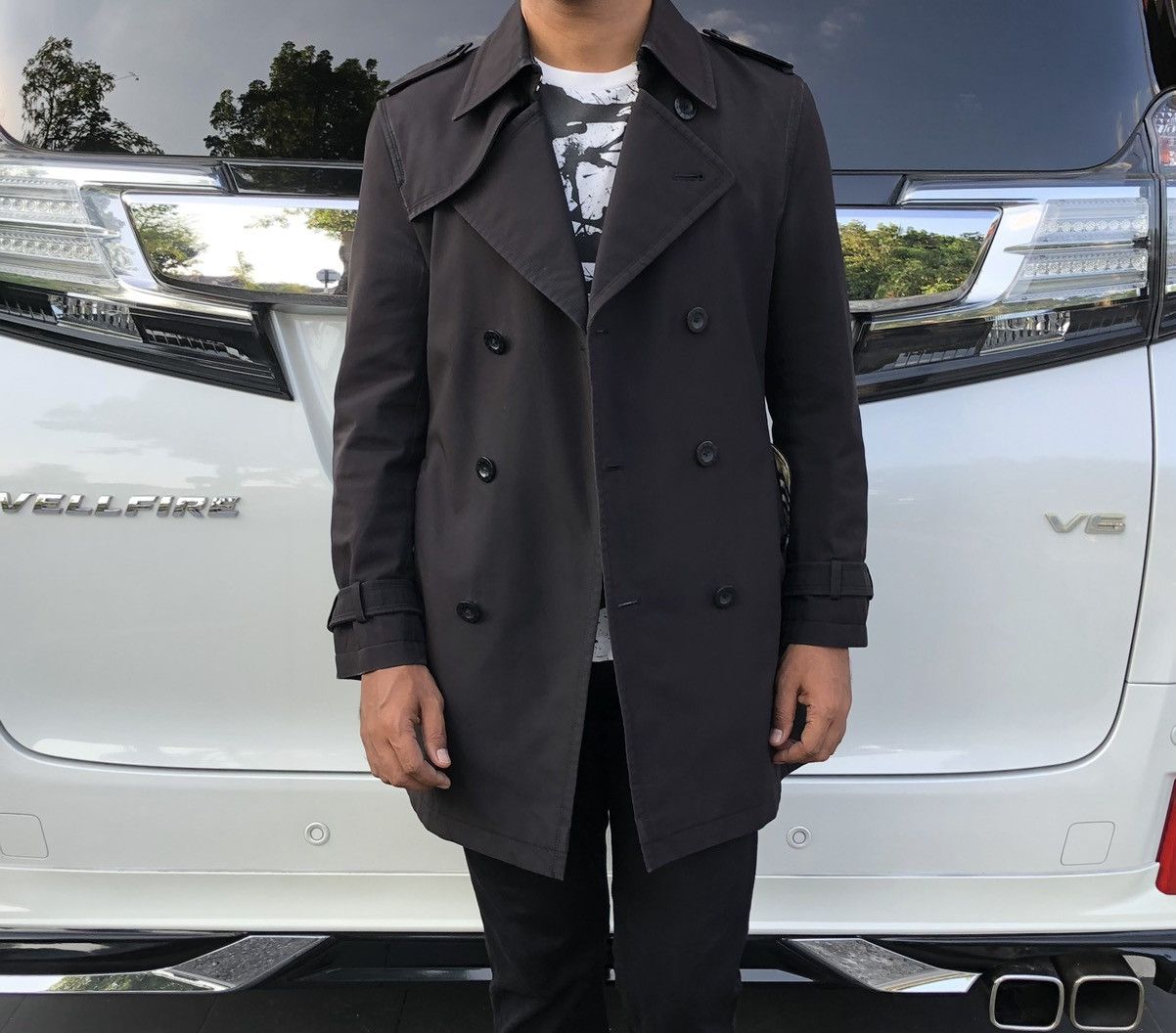 Burberry Black Label Lined Novacheck Trench Coat