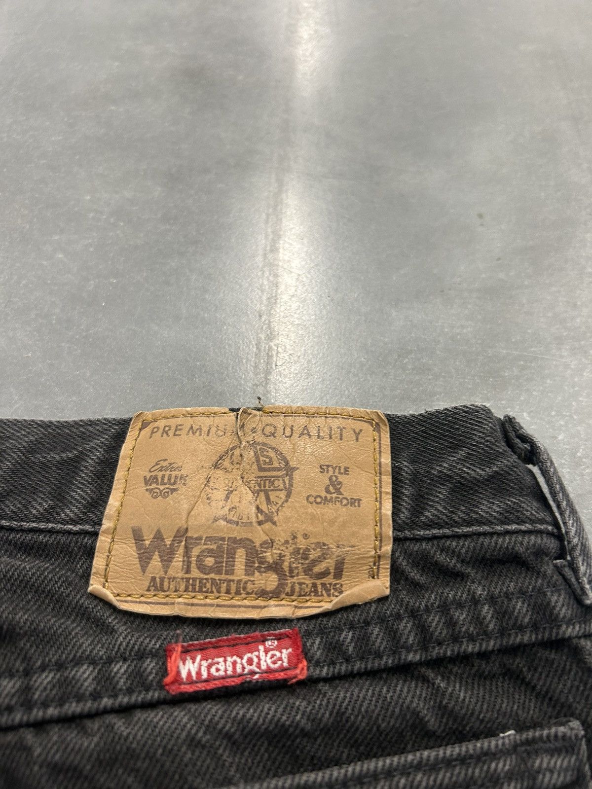 Vintage × Wrangler Black vintage wrangler jeans Size US 33 - 3 Thumbnail