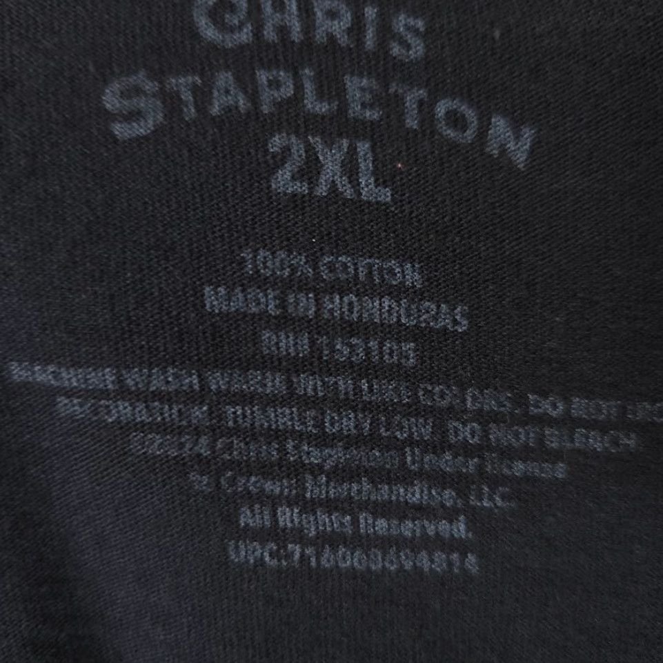 Vintage Chris Stapleton T Shirt Mens 2XL Black Size US XXL / EU 58 / 5 - 5 Thumbnail